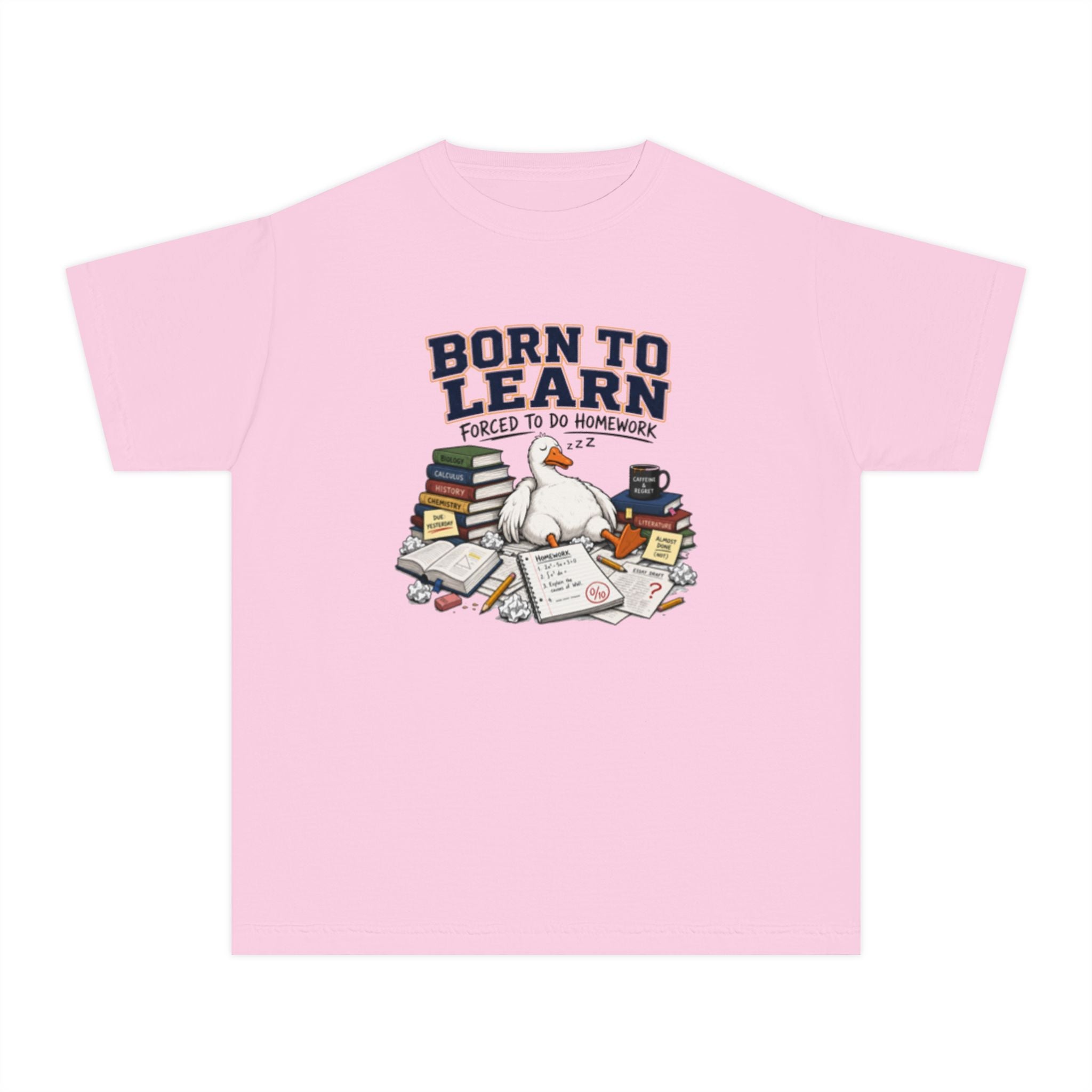 youth shirt ,born to learn shirt