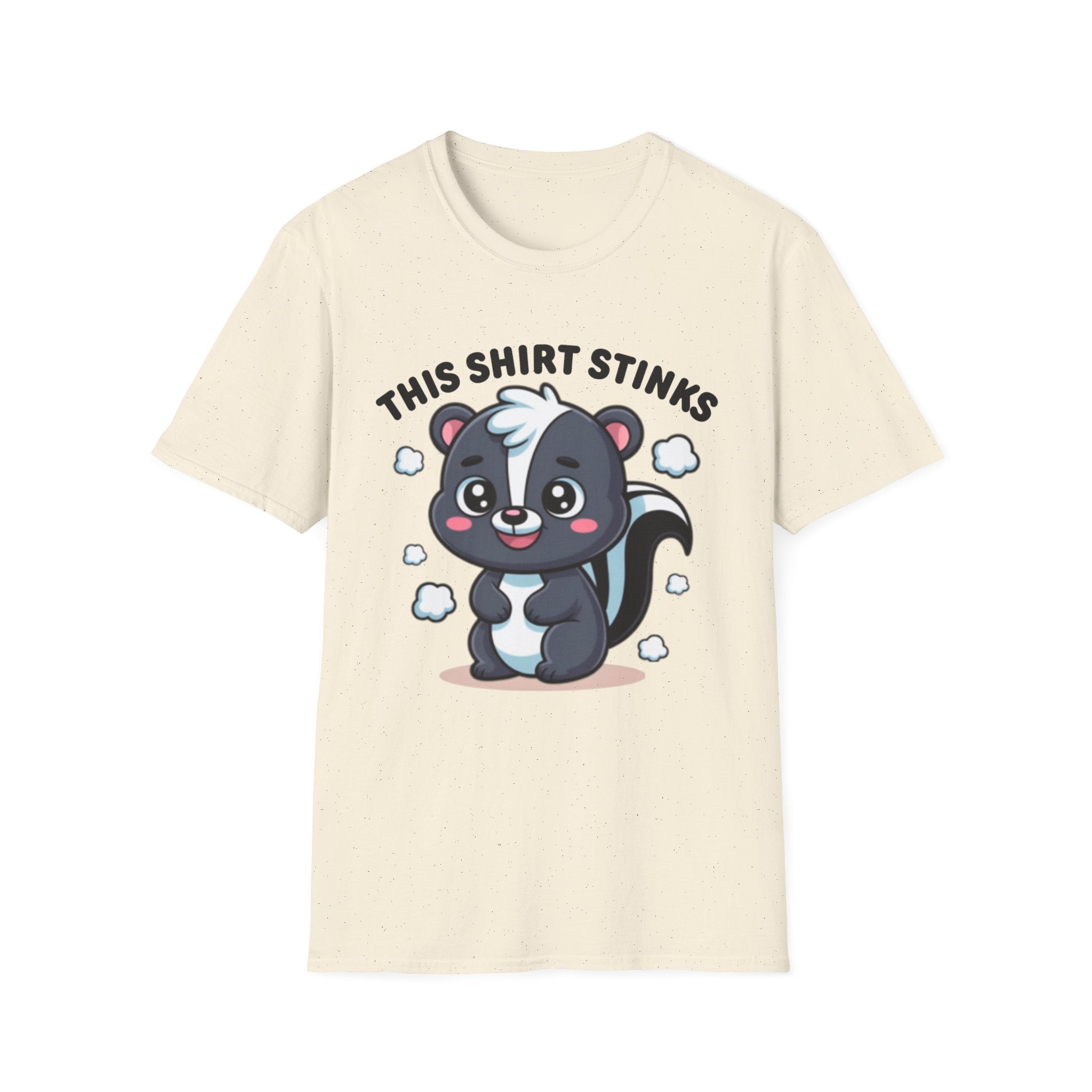 Unisex Softstyle T-Shirt, skunk shirt this shirt stinks