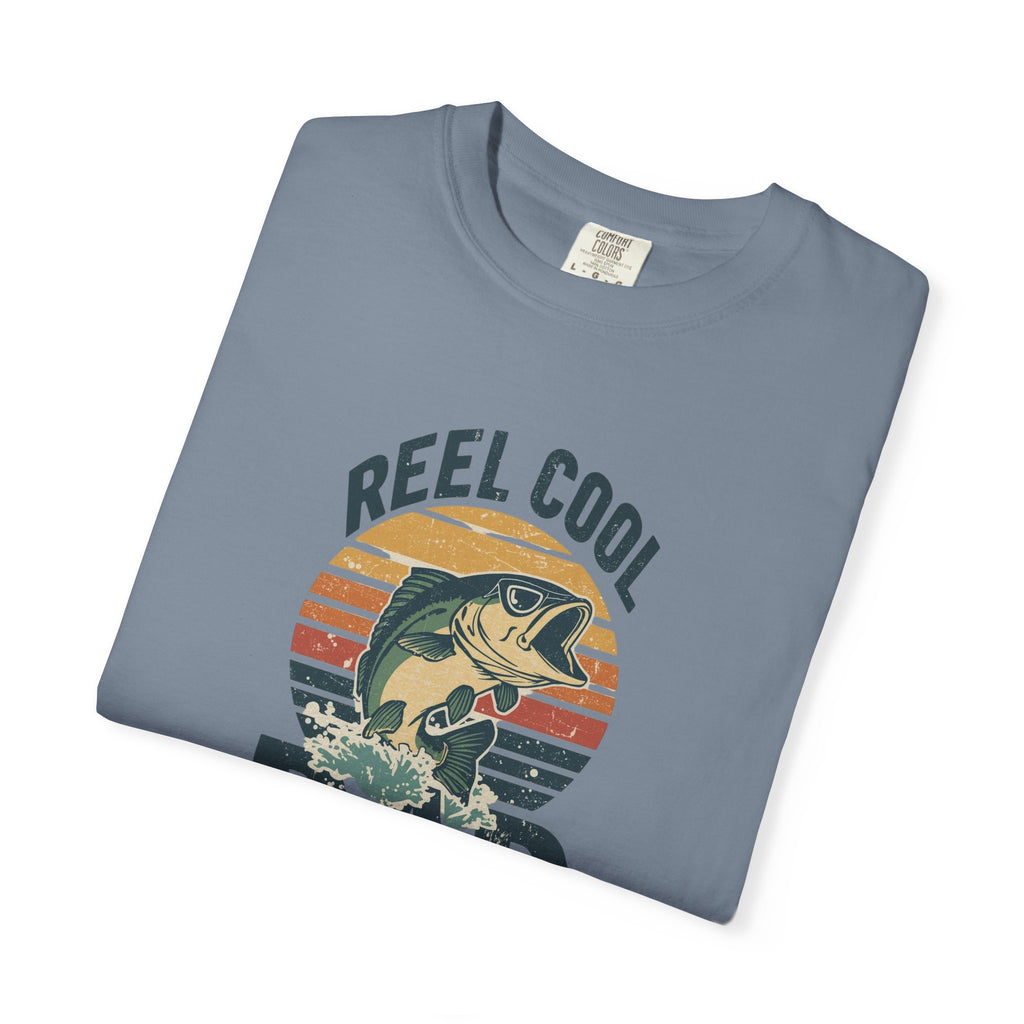 Unisex Garment-Dyed T-shirt,Reel Cool Dad Fishing Shirt, Funny Fishing Dad Shirt, Father’s Day Fishing Gift