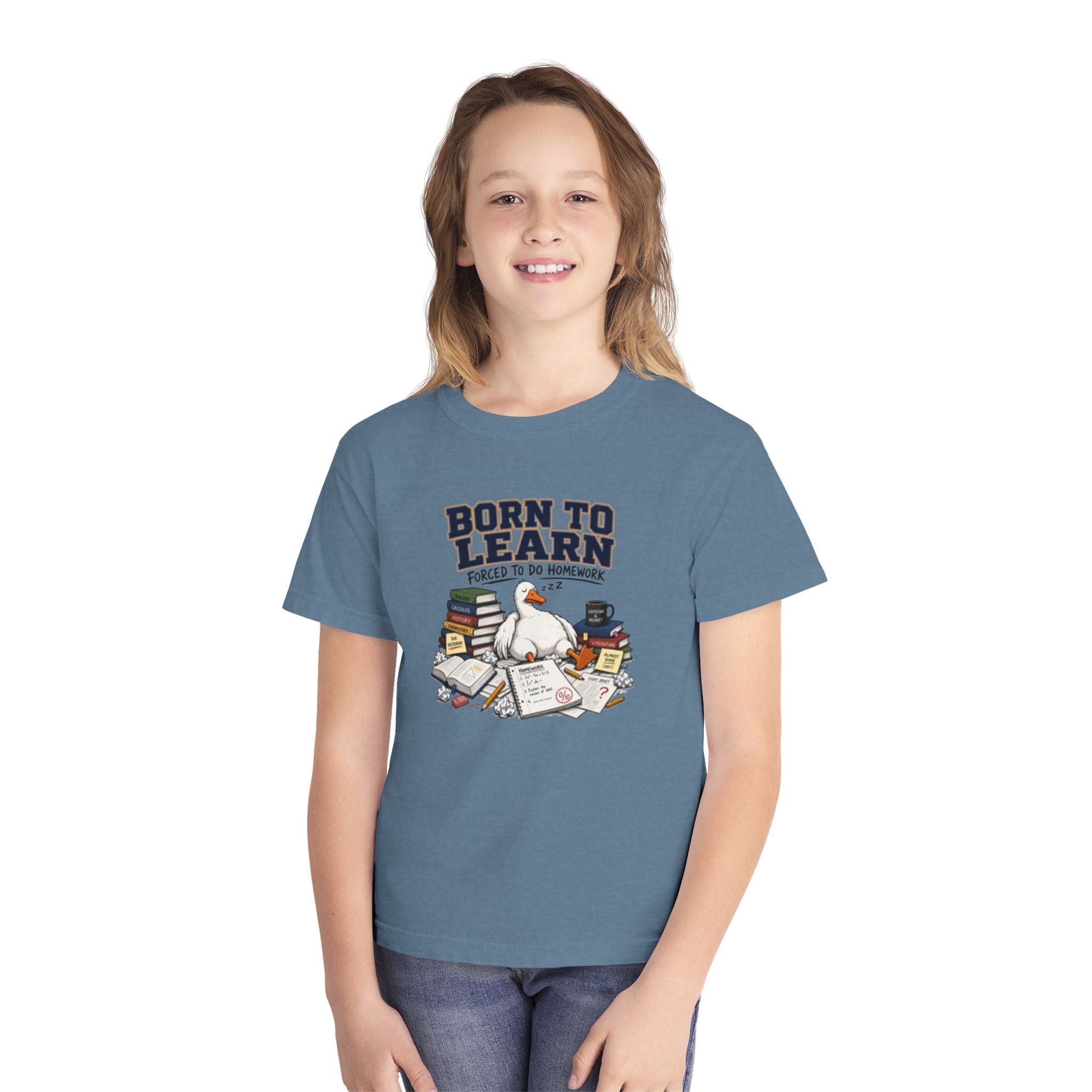youth shirt ,born to learn shirt