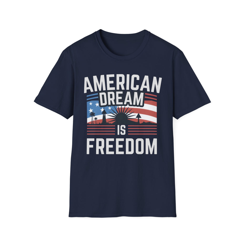Unisex Softstyle T-Shirt, American Dream and Freedom