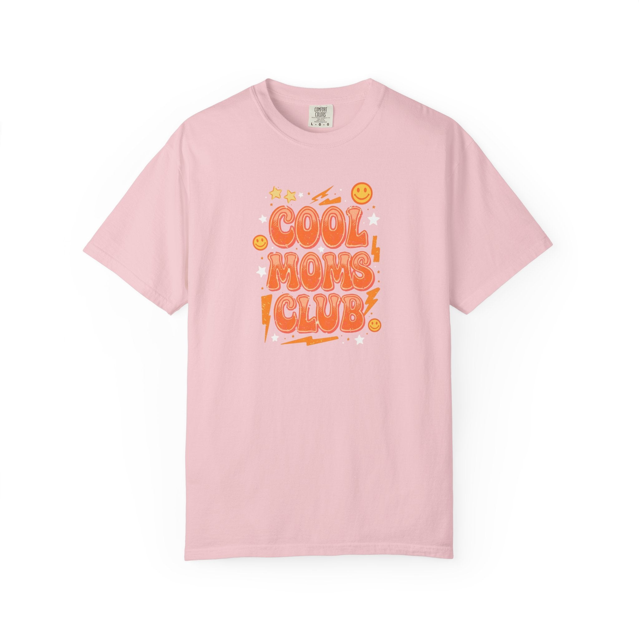 Unisex Garment-Dyed T-shirt, Cool Moms Club Retro Shirt, Funny Mom Shirt, Trendy Mama Tee, Mother’s Day Gift