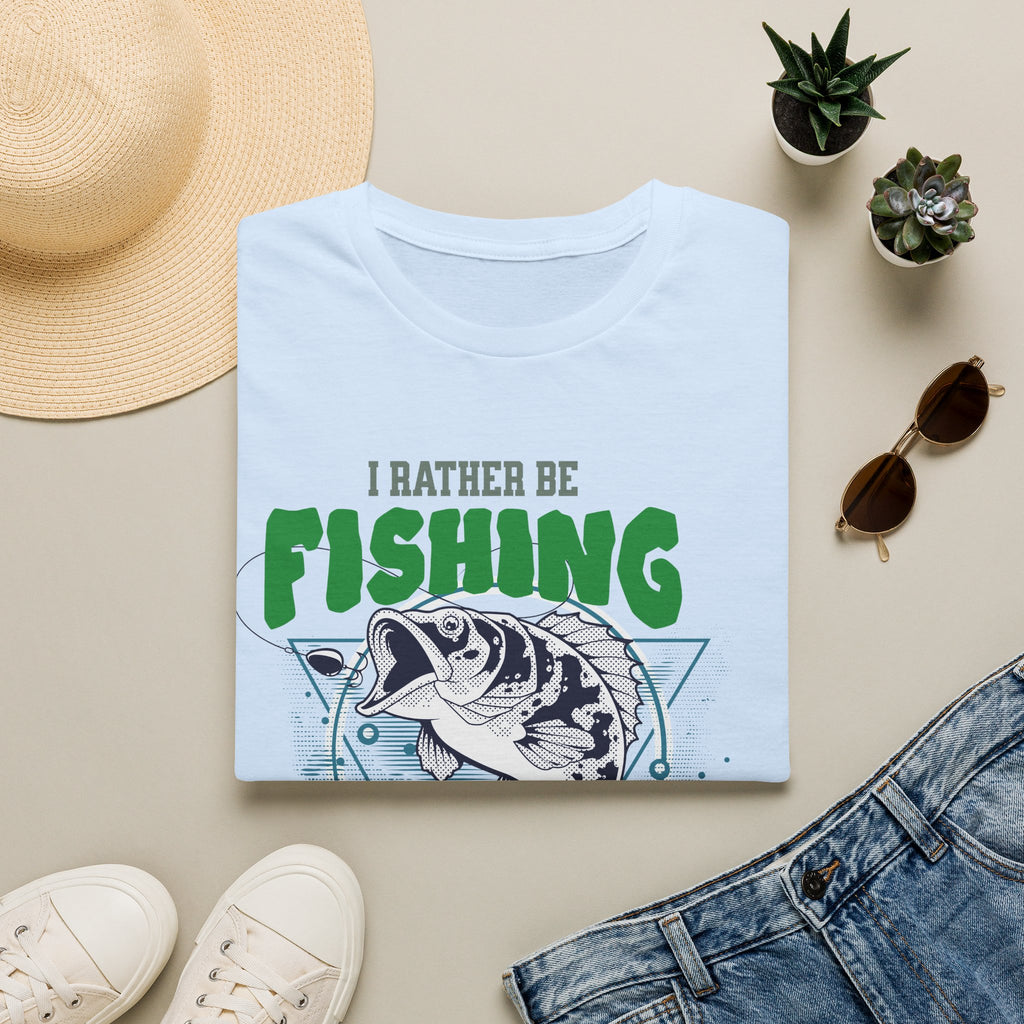 Unisex Softstyle T-Shirt, I Rather be  Fishing Shirt
