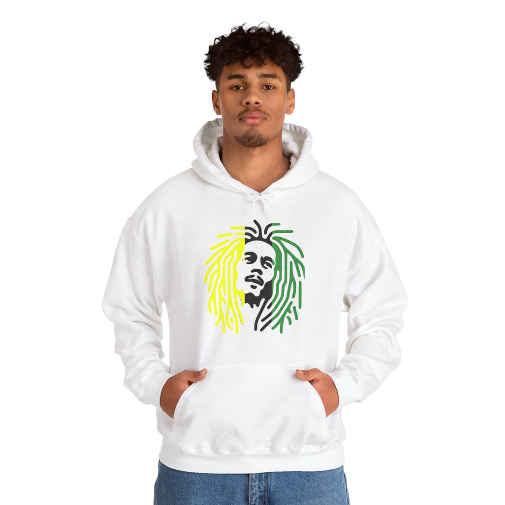 Unisex Heavy Blend™ Hooded Sweatshirt,  Jamaican rasta man