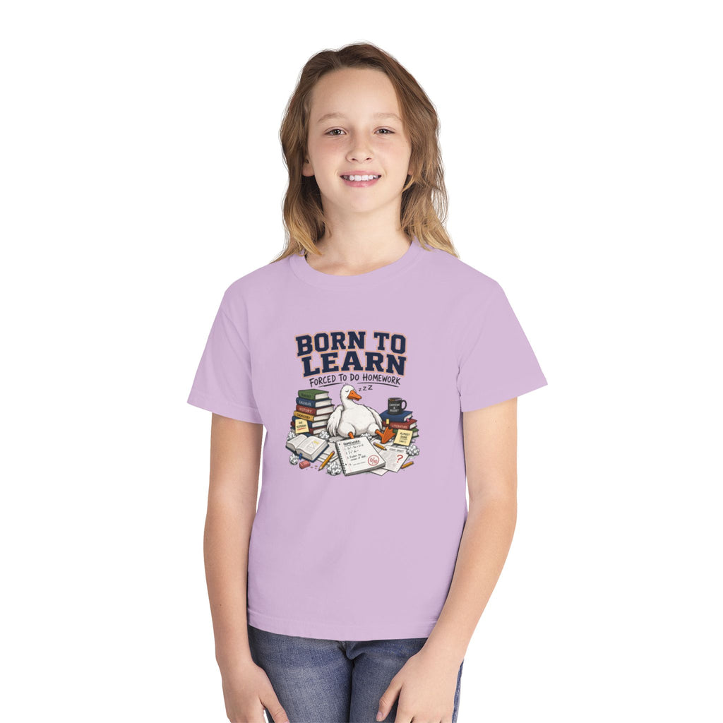 youth shirt ,born to learn shirt