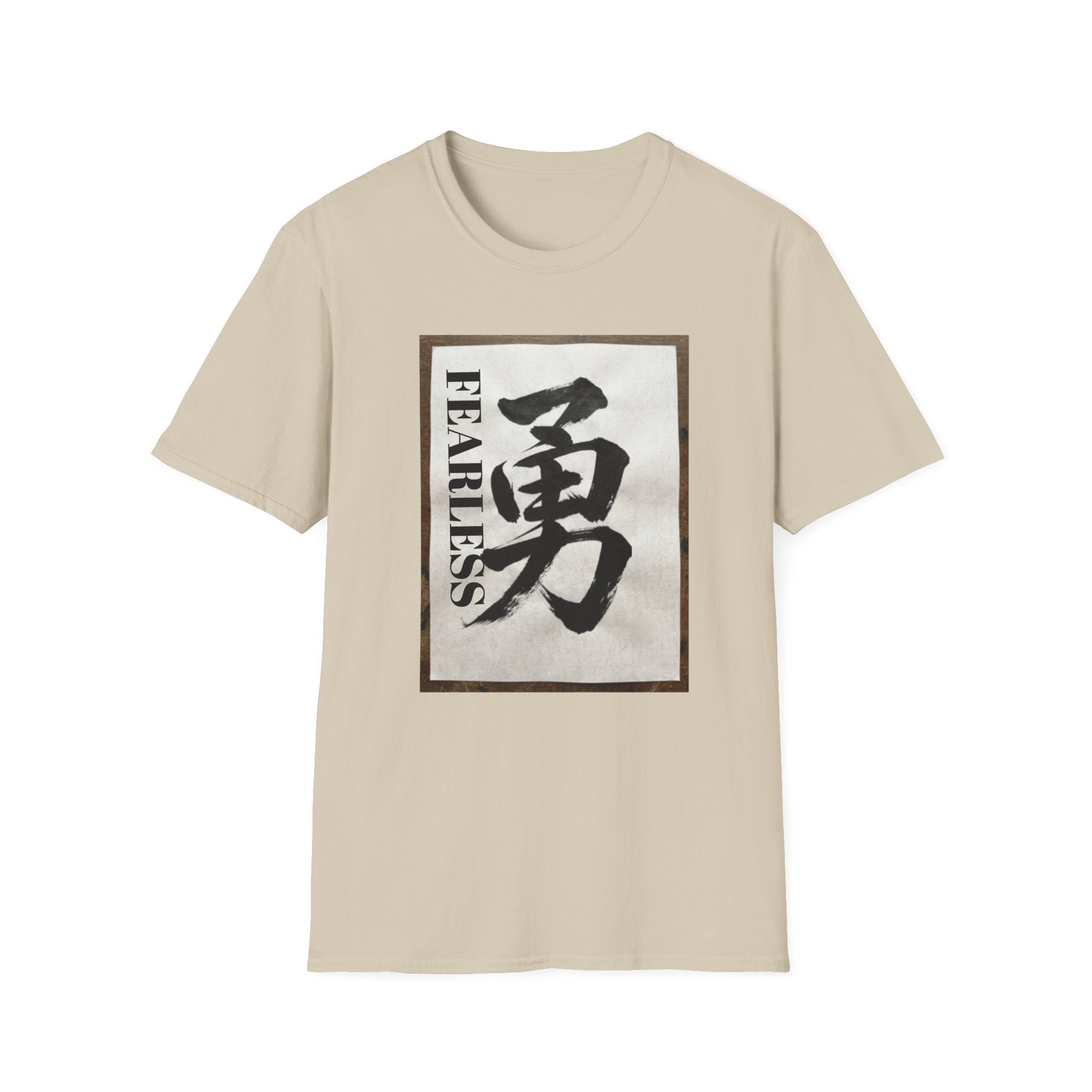 Unisex Softstyle T-Shirt, Fealess Japanese character