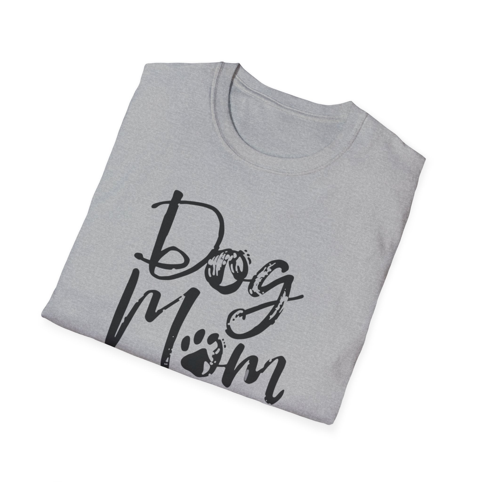 Unisex Softstyle T-Shirt, Dog Mom Shirt, Cute Dog Lover Tee, Gift for Dog Mom