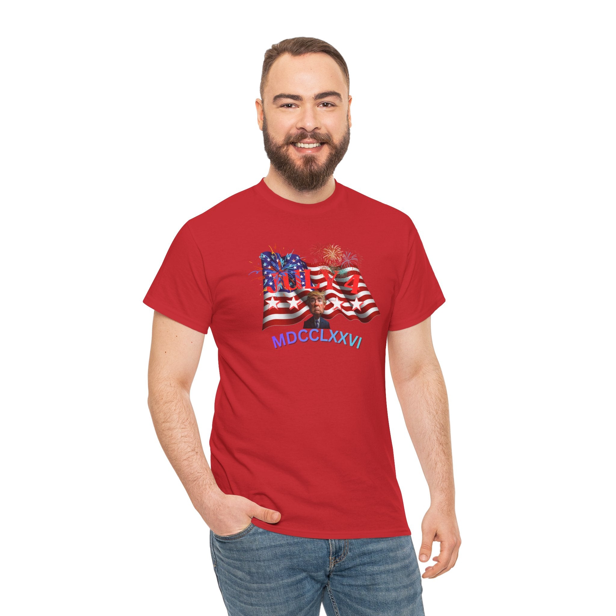 Unisex Heavy Cotton Tee, July 4 1776