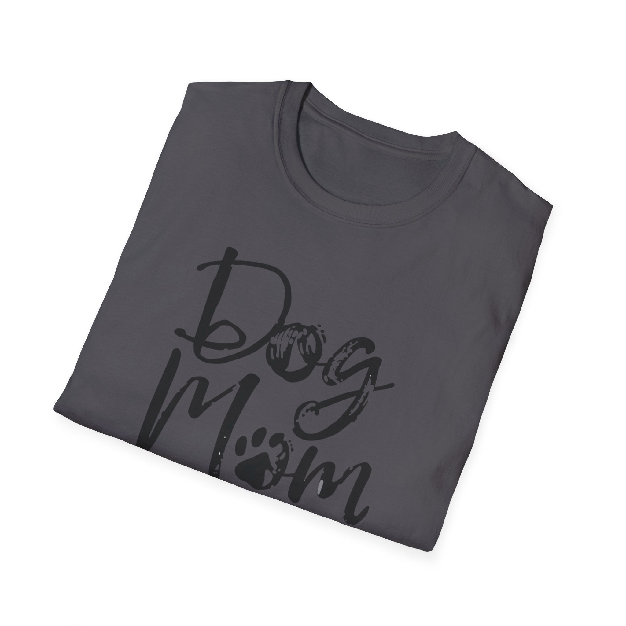 Unisex Softstyle T-Shirt, Dog Mom Shirt, Cute Dog Lover Tee, Gift for Dog Mom