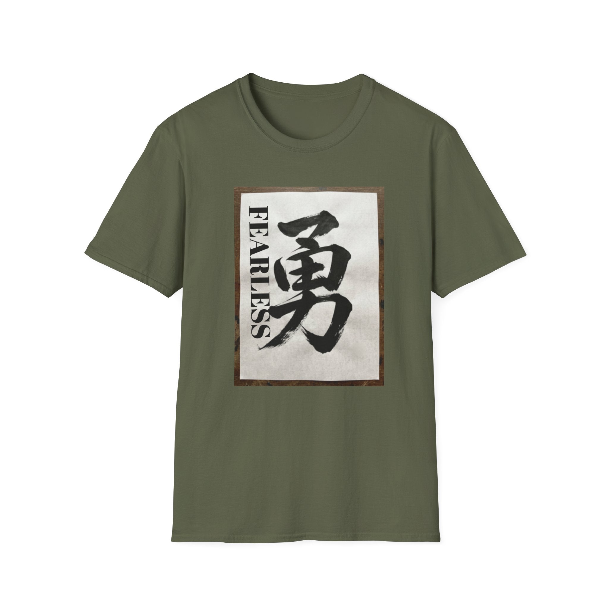 Unisex Softstyle T-Shirt, Fealess Japanese character