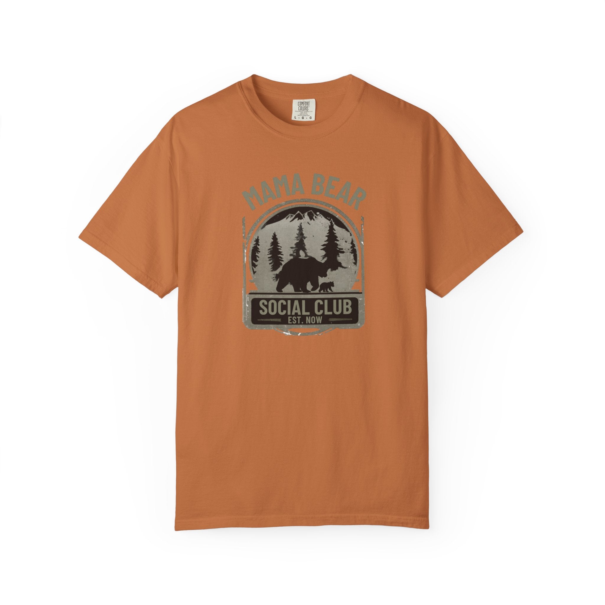 Unisex Garment-Dyed T-shirt, mama bear social club