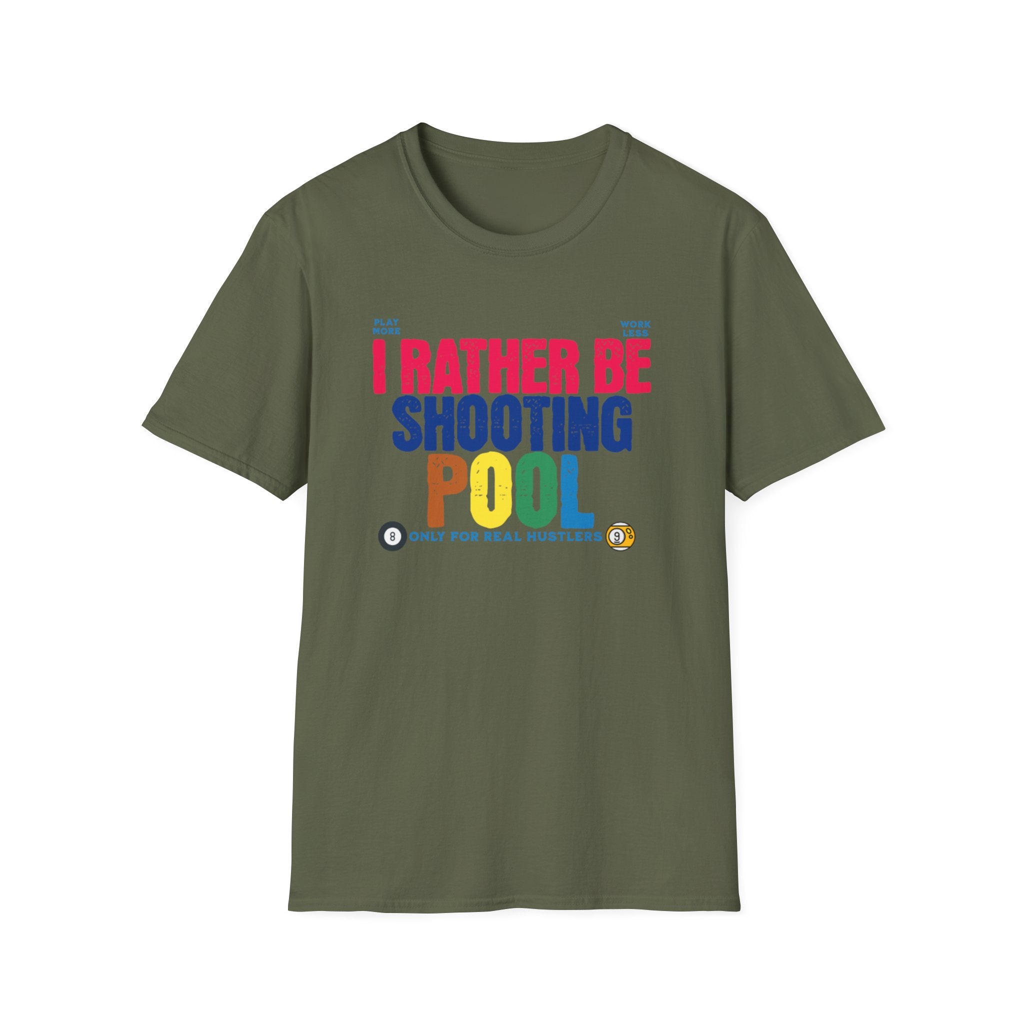 Unisex Softstyle T-Shirt, Pool player