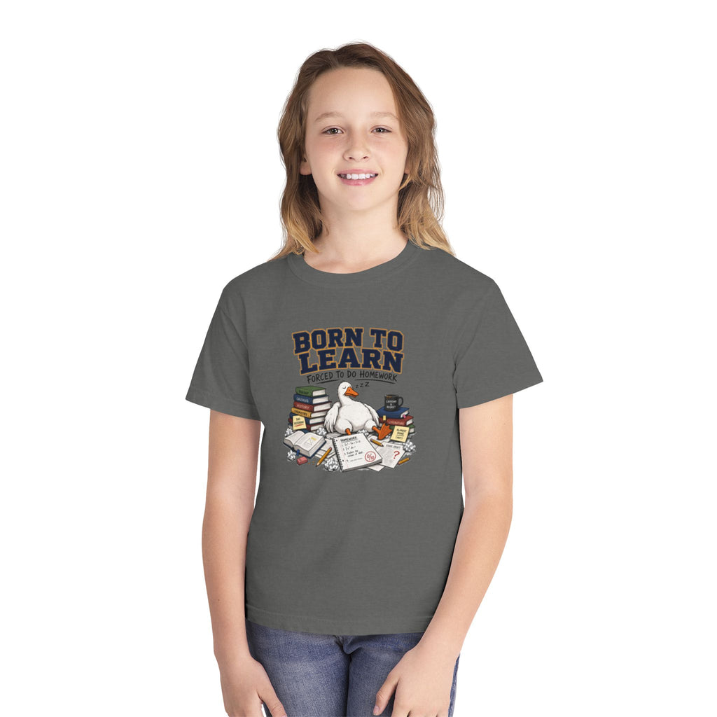 youth shirt ,born to learn shirt