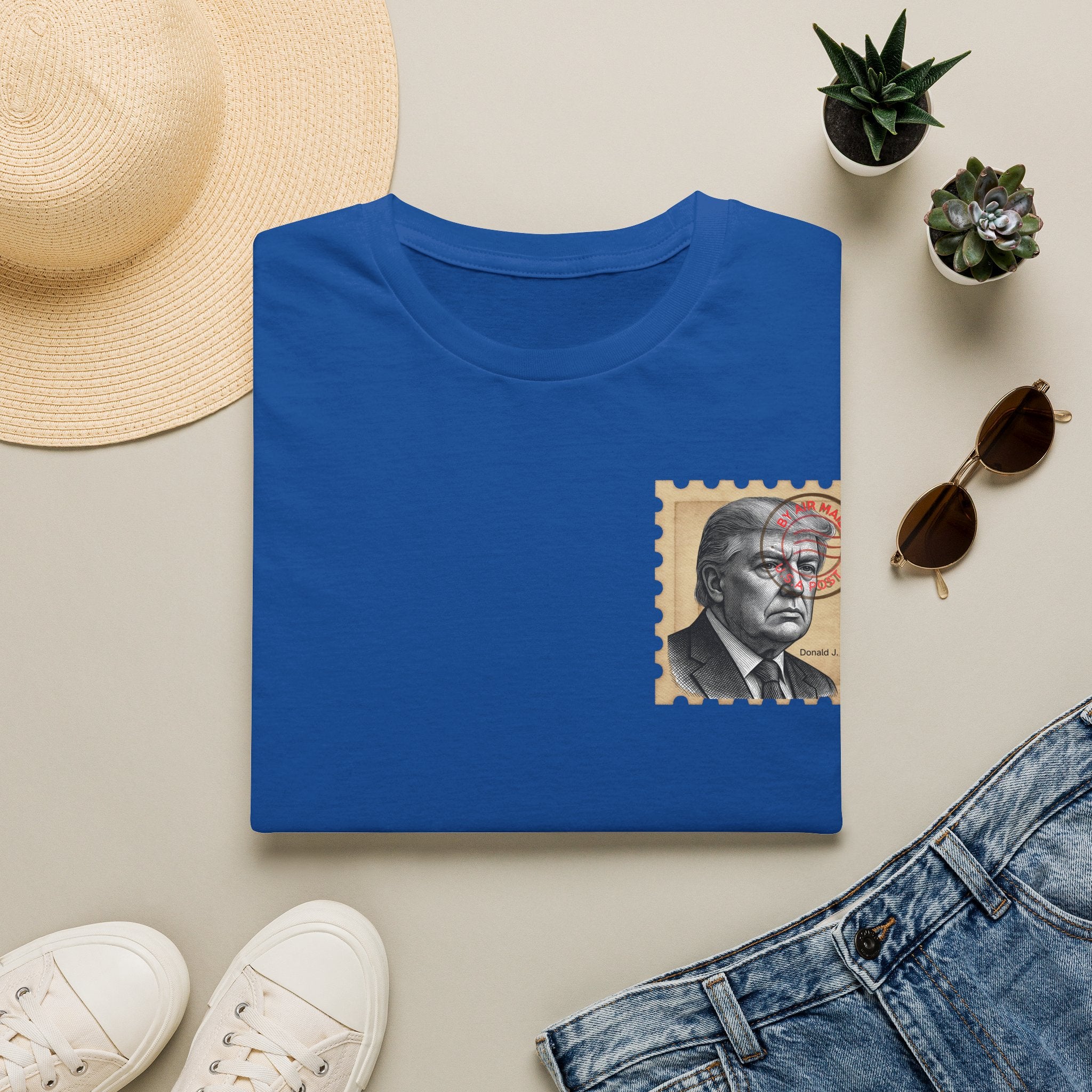 Unisex Softstyle T-Shirt, Trump Stamp T-shirt
