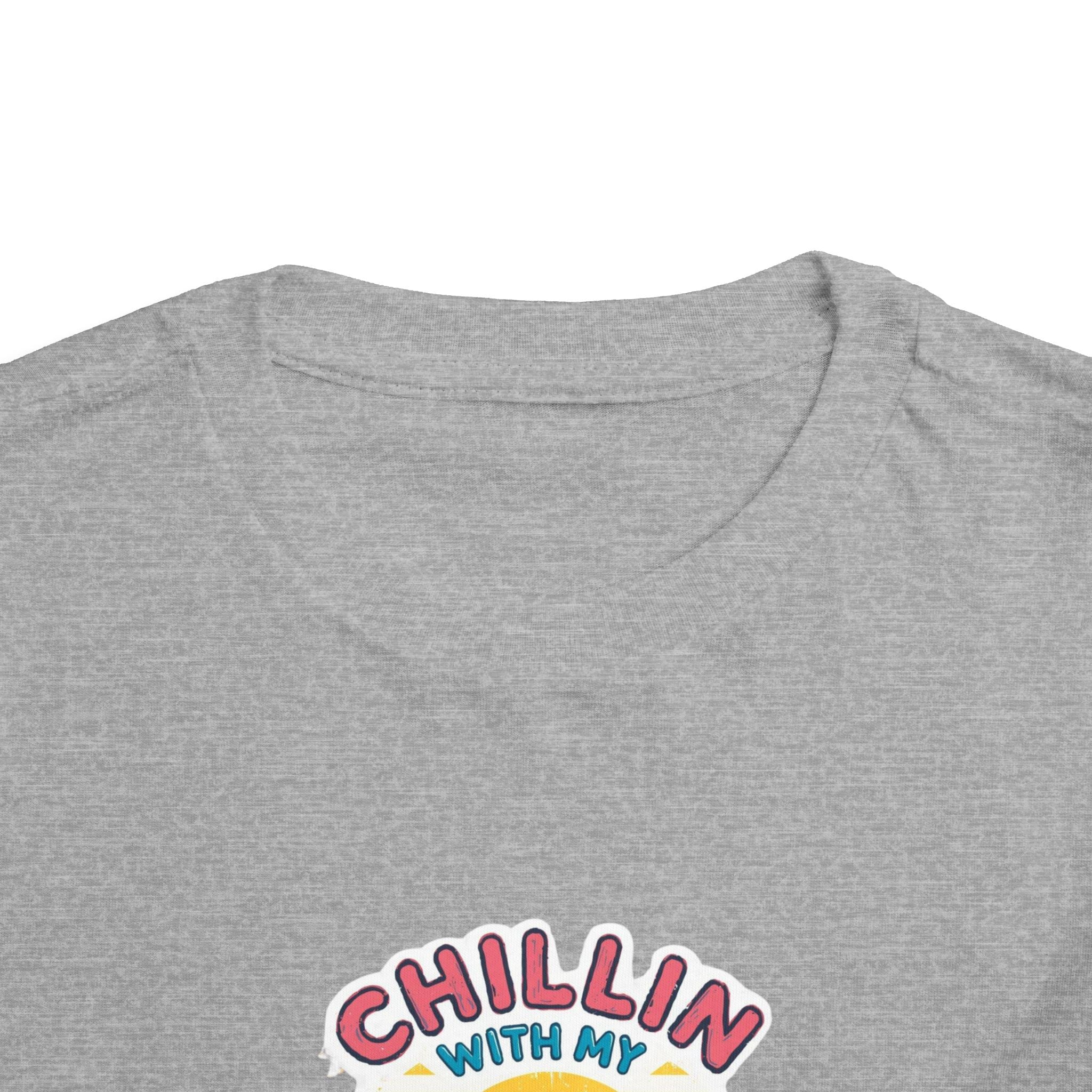 Toddler Short Sleeve Tee,Chillin With My Peeps Shirt, Funny Easter Bunny Shirt, Retro Easter Shirt