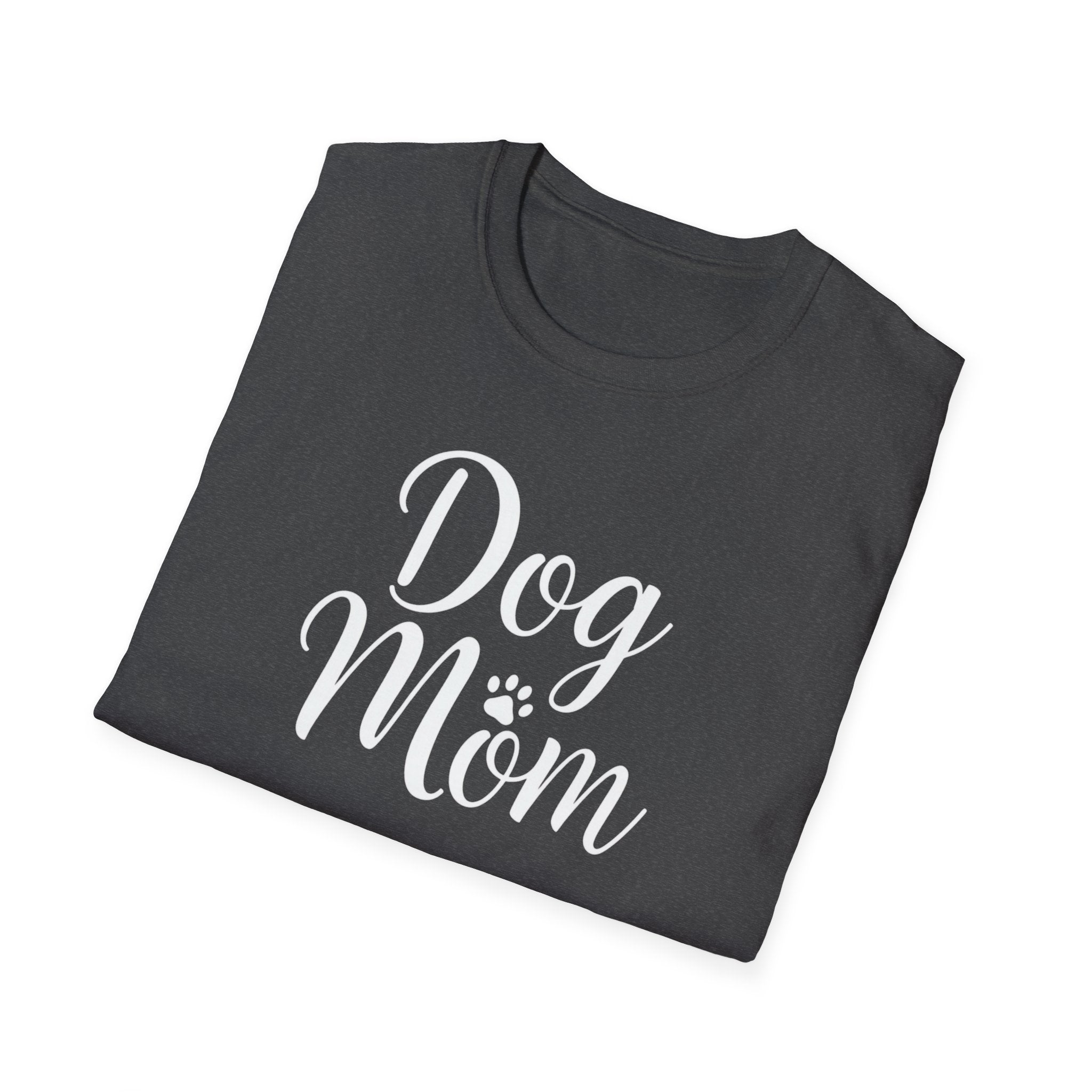 Unisex Softstyle T-Shirt, Dog Mom Shirt, Cute Dog Lover Tee, Gift for Dog Mom
