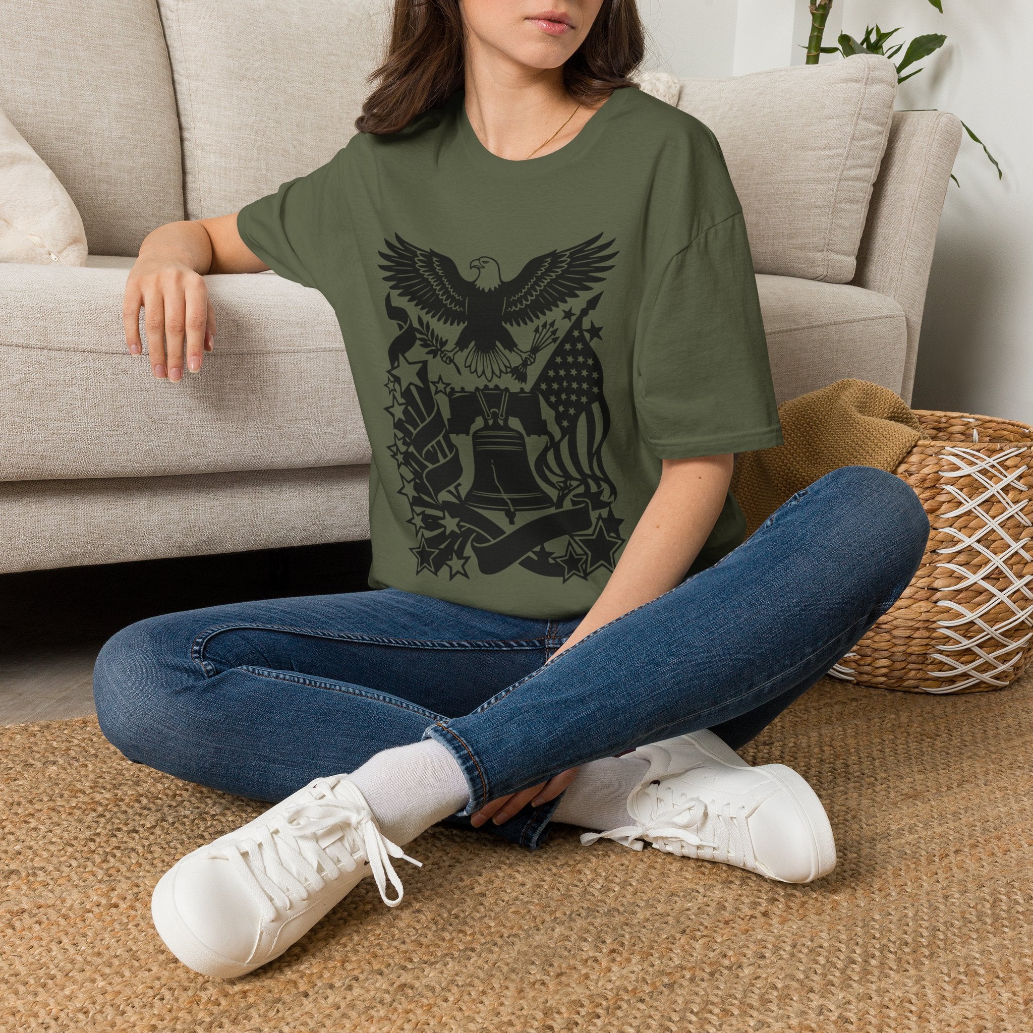 Unisex Softstyle T-Shirt,USA 250 One Nation Infinite Freedom Shirt, America 250th Anniversary Tee, Patriotic USA T-Shirt