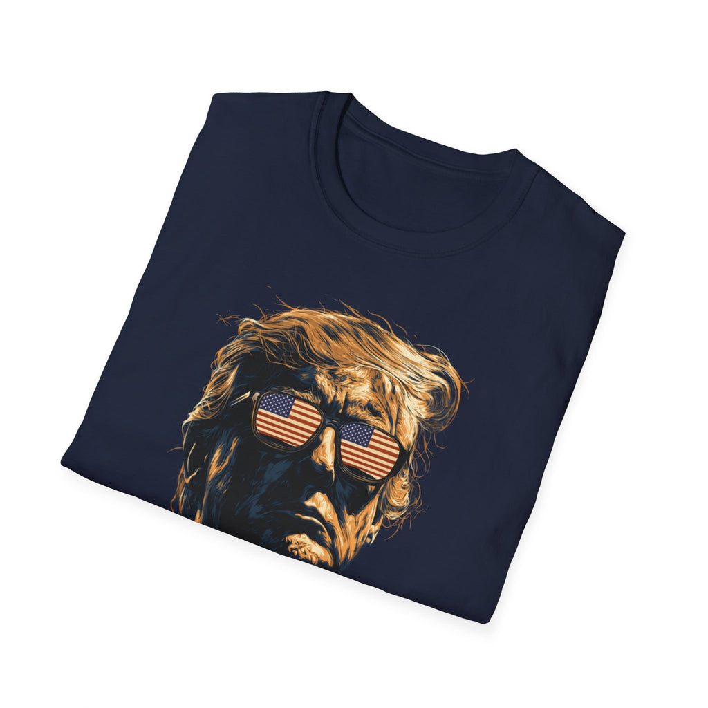 Unisex Softstyle T-Shirt, Whats My Name Shirt Minimal Trump Tee, Streetwear Graphic Tee, Funny Political Shirt, Trendy Minimalist Shirt