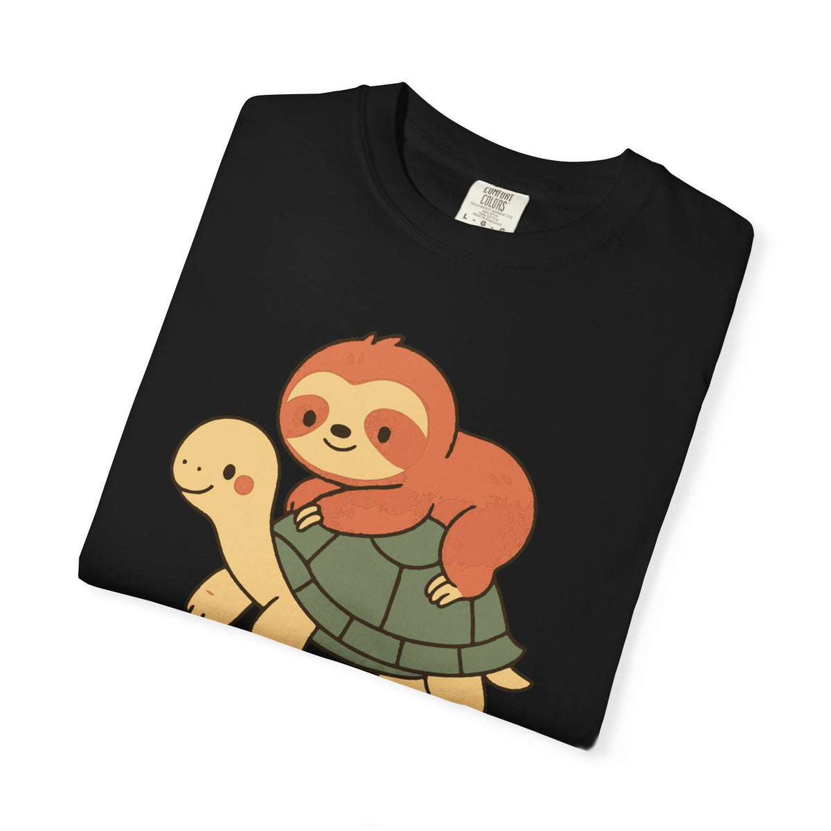 Unisex Garment-Dyed T-shirt, sloth and turtle