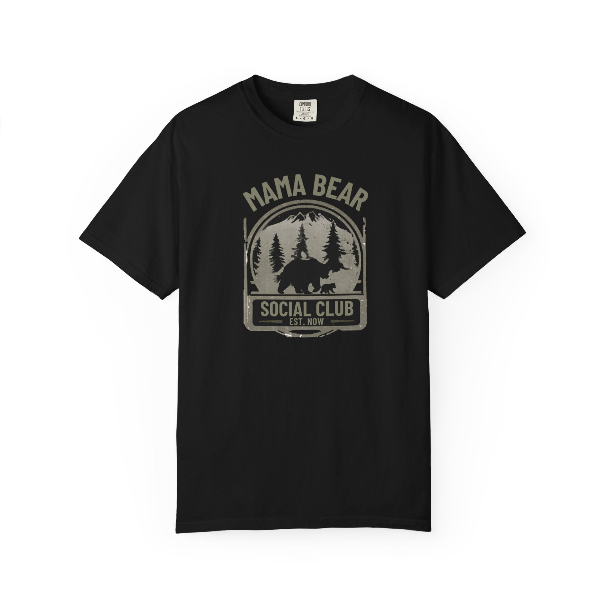 Unisex Garment-Dyed T-shirt, mama bear social club