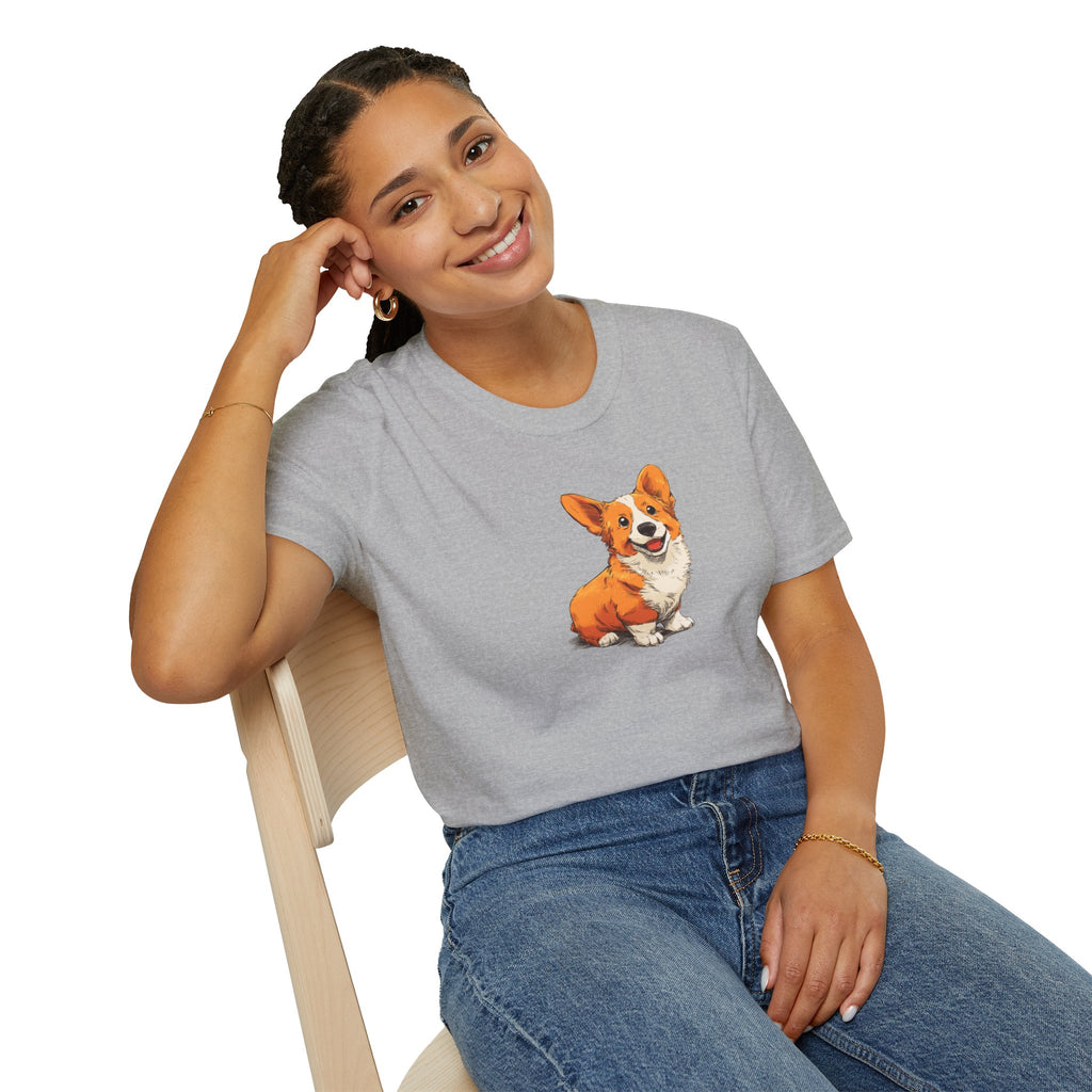 Unisex Softstyle T-Shirt, Corgi