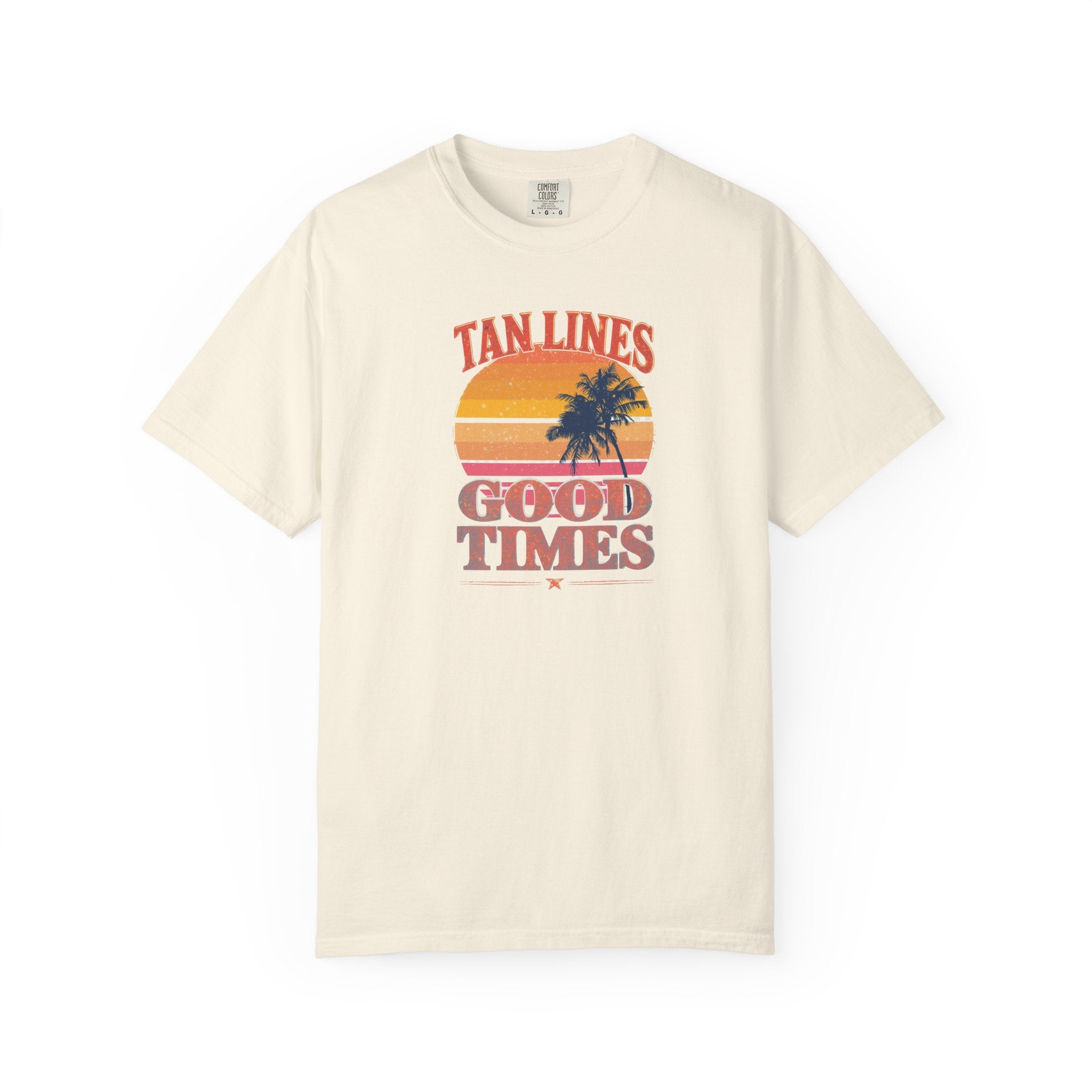Unisex Garment-Dyed T-shirt, tan lines good times