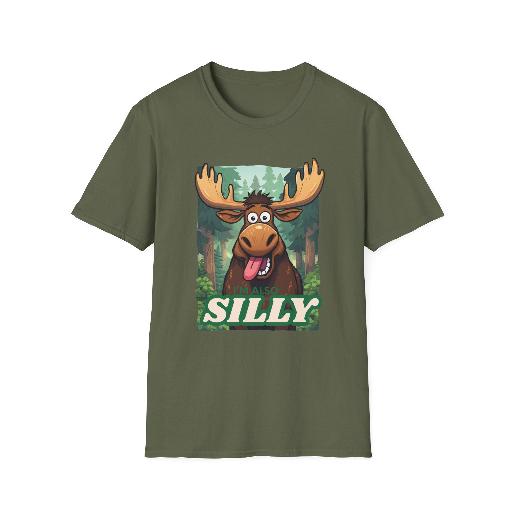 Unisex Softstyle T-Shirt, Silly moose