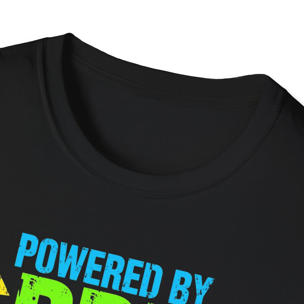 Unisex Softstyle T-Shirt,Powered By Pre Workout Shirt, Gym Motivation Tee, Fitness Lover Shirt, Bodybuilding Shirt, Comfort Colors Gym Tee