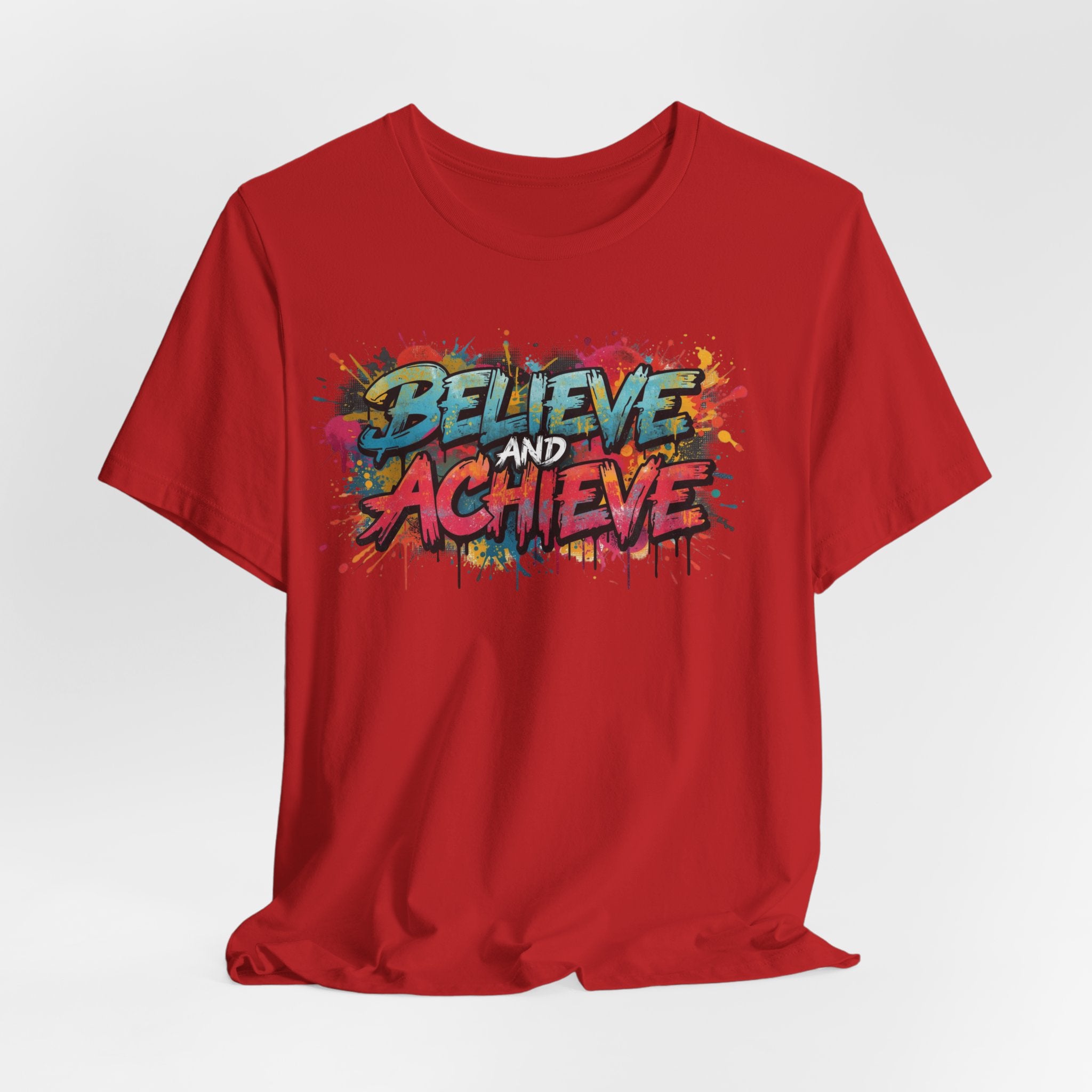 Unisex Jersey Short Sleeve Tee Believe and Achieve