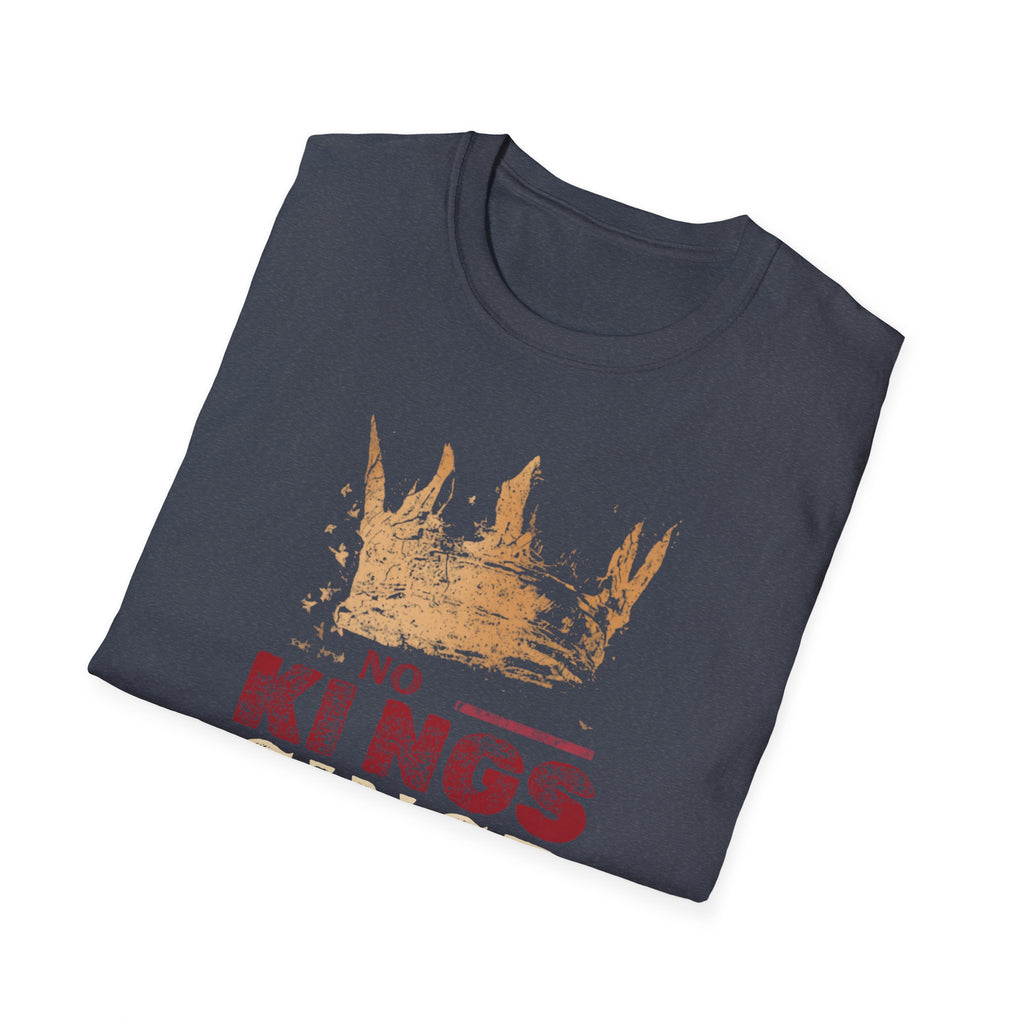 Unisex Softstyle T-Shirt, No King Since 1776 Shirt, Patriotic Anti King Tee, 1776 America Shirt, Freedom Not Monarchy Shirt, USA Flag Vintage Tee