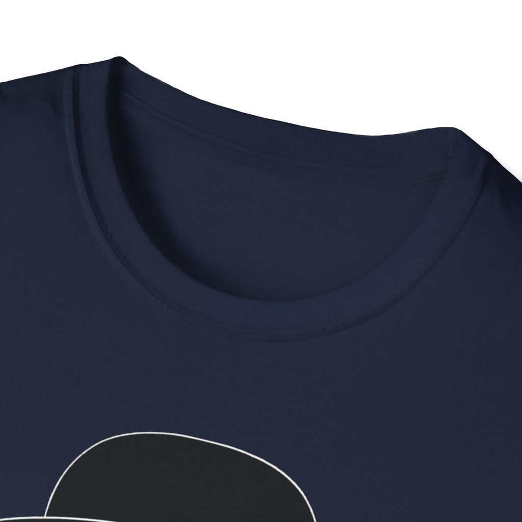 Unisex Softstyle T-Shirt, Bull Dog wearing Sun Glasses