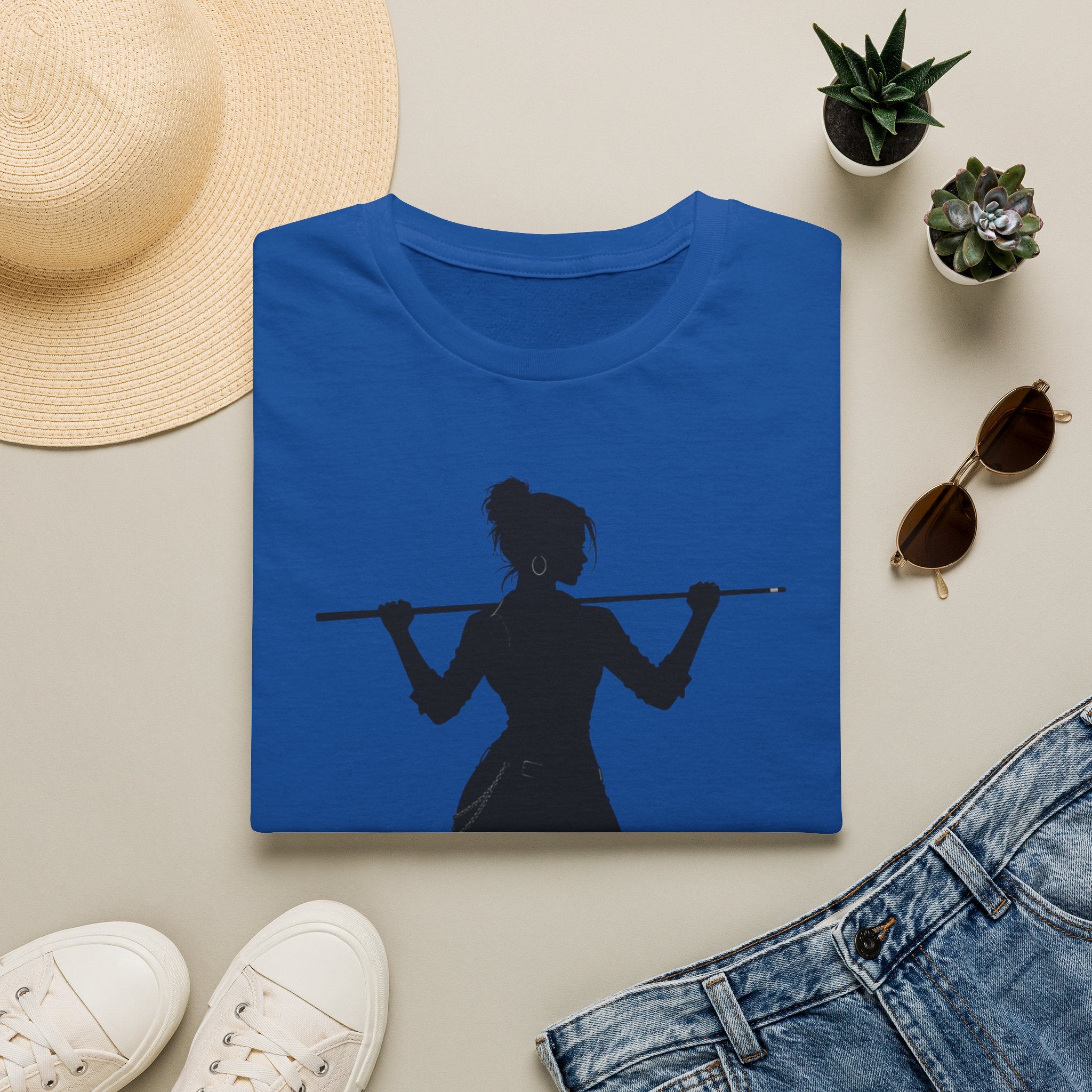 Unisex Softstyle T-Shirt, ladies pool player