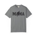 Unisex Garment-Dyed T-shirt, Mama Lightning Bolt Shirt, Minimalist Mama Tee, Trendy Mom Shirt
