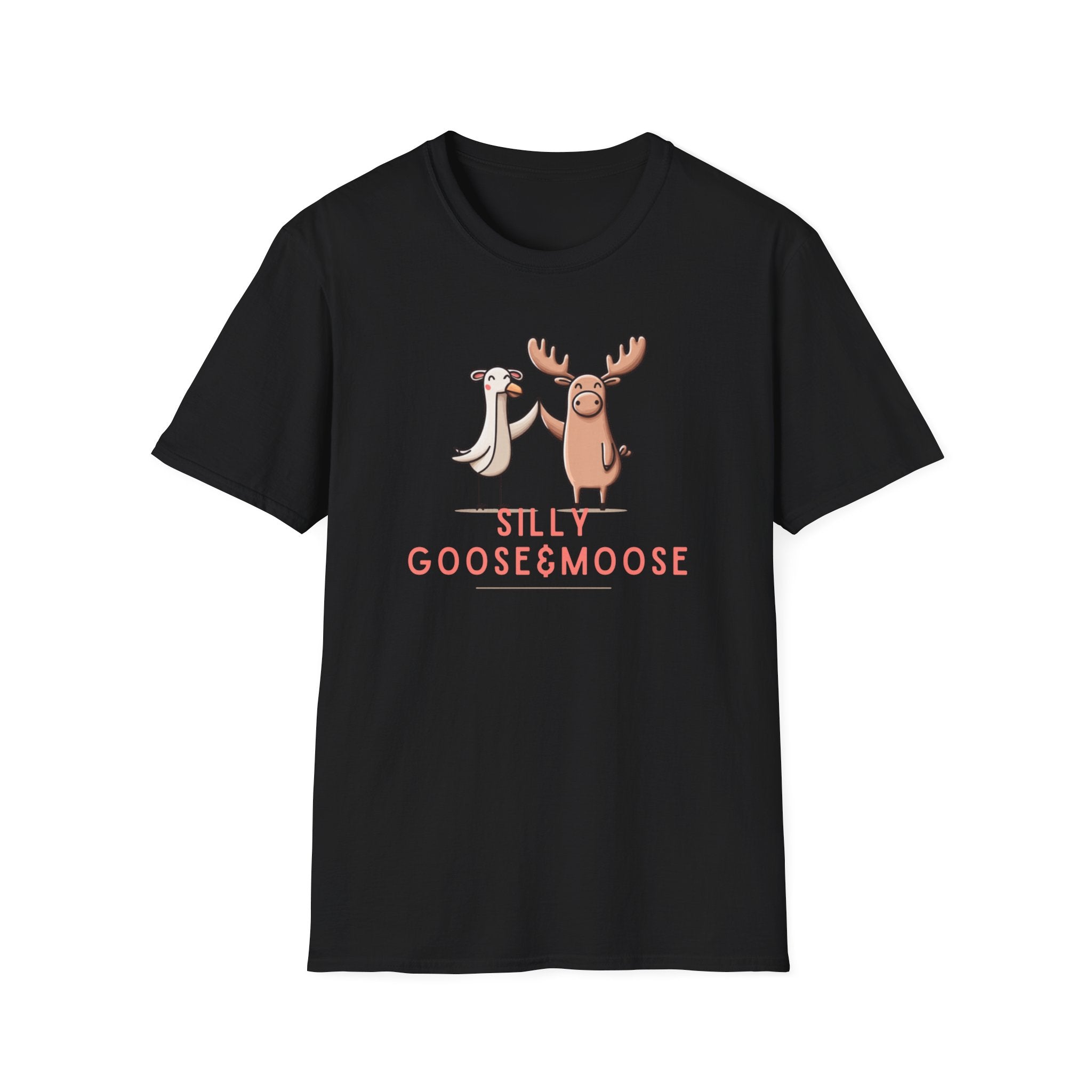 Stay Silly Goosey Moosey Shirt Cute Funny Minimal Animal Pun Tee Positive Humor