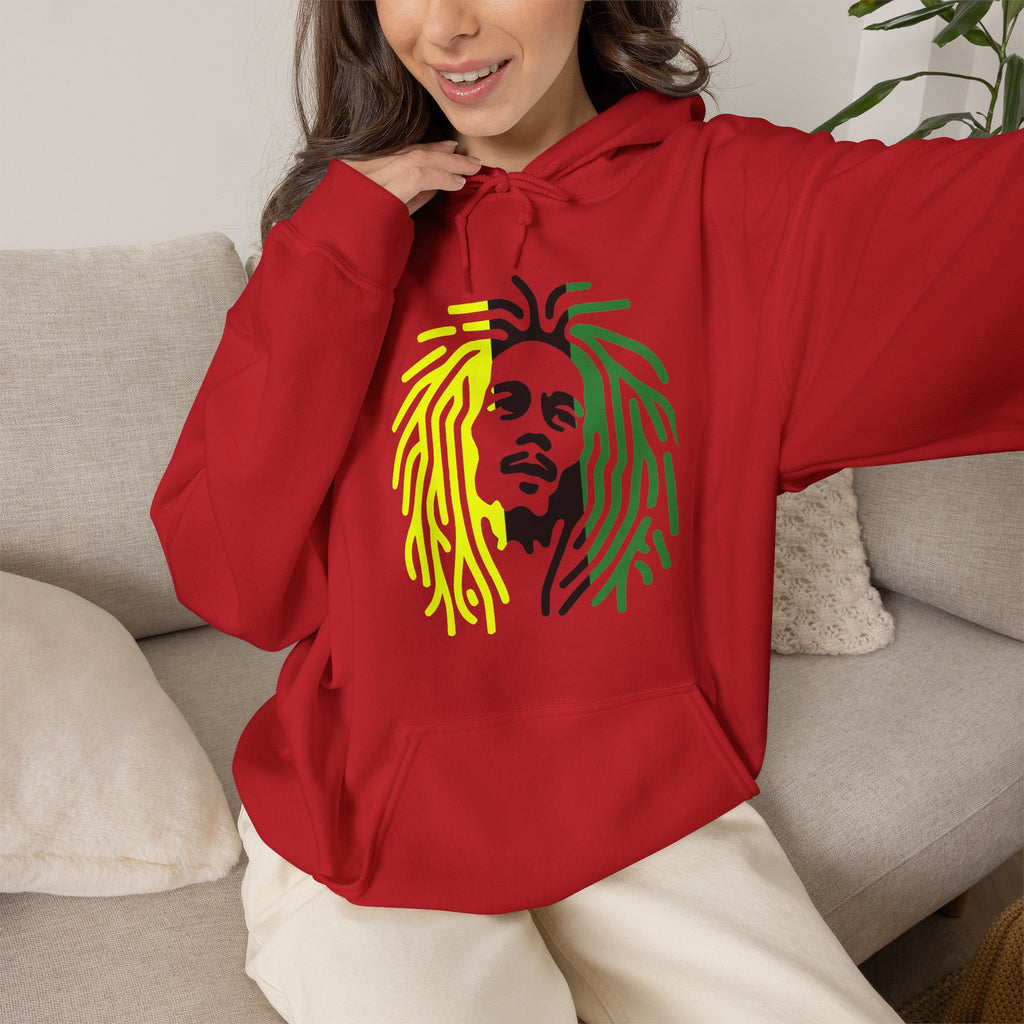 Unisex Heavy Blend™ Hooded Sweatshirt,  Jamaican rasta man
