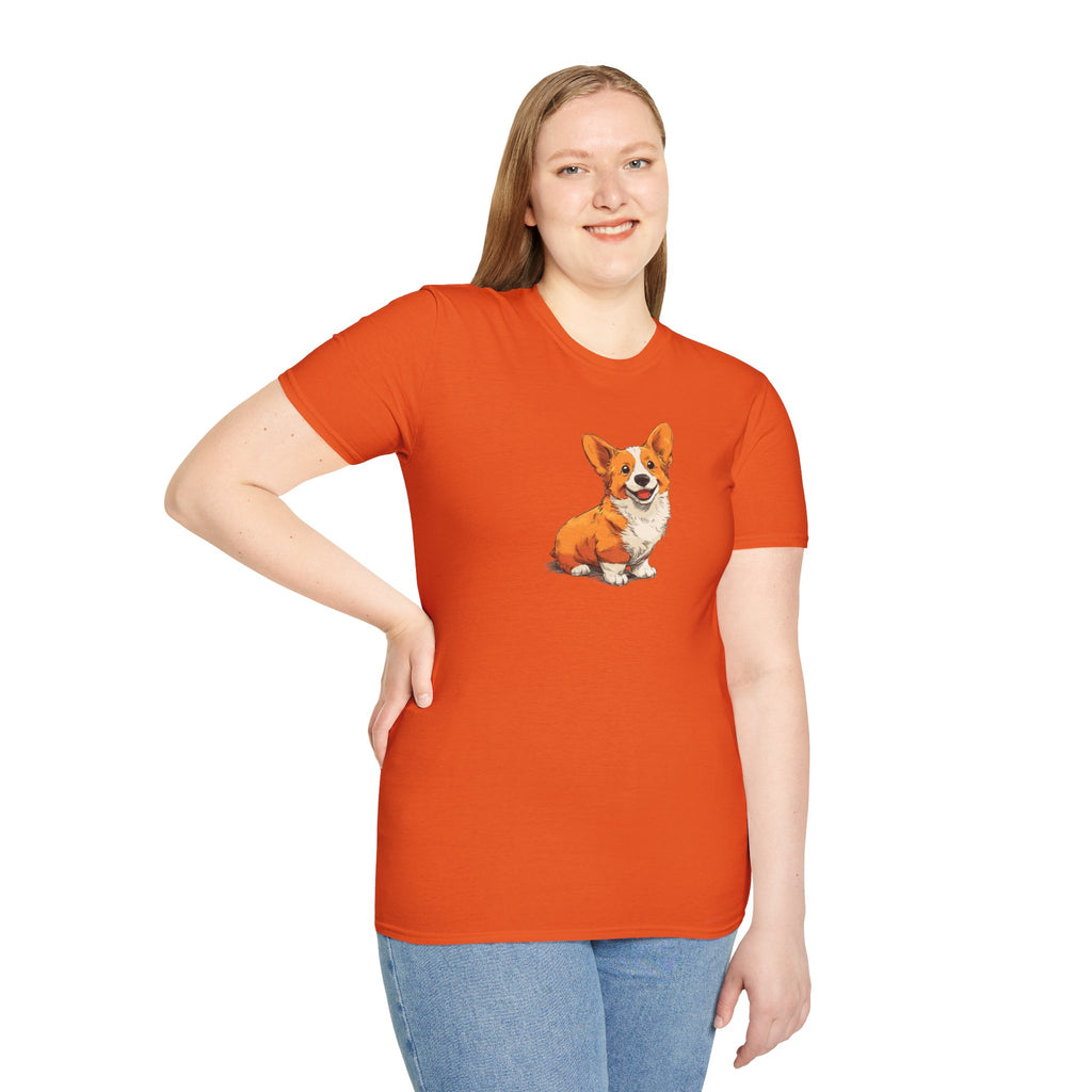 Unisex Softstyle T-Shirt, Corgi