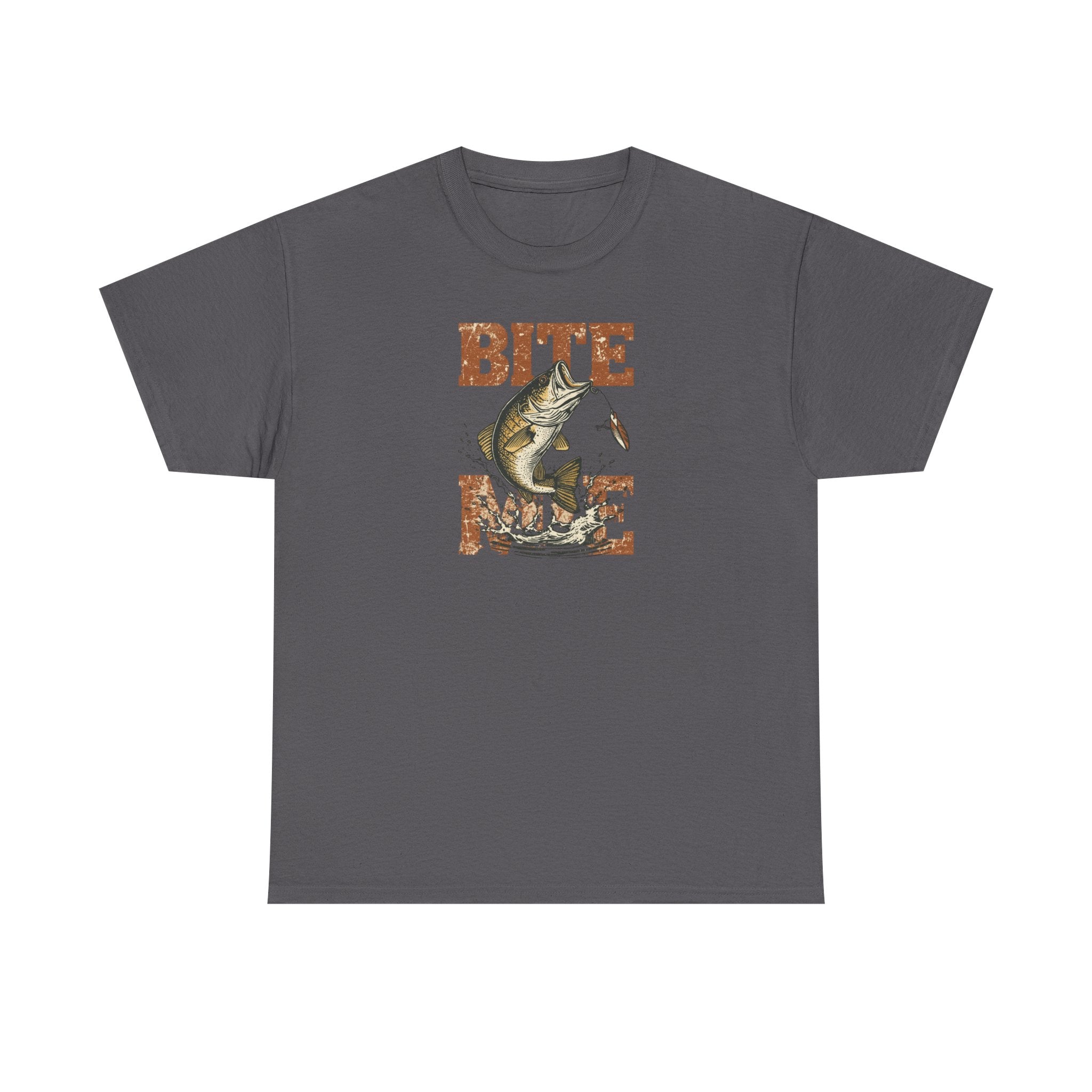 Unisex Heavy Cotton Tee, bass fishing, bite me shirt