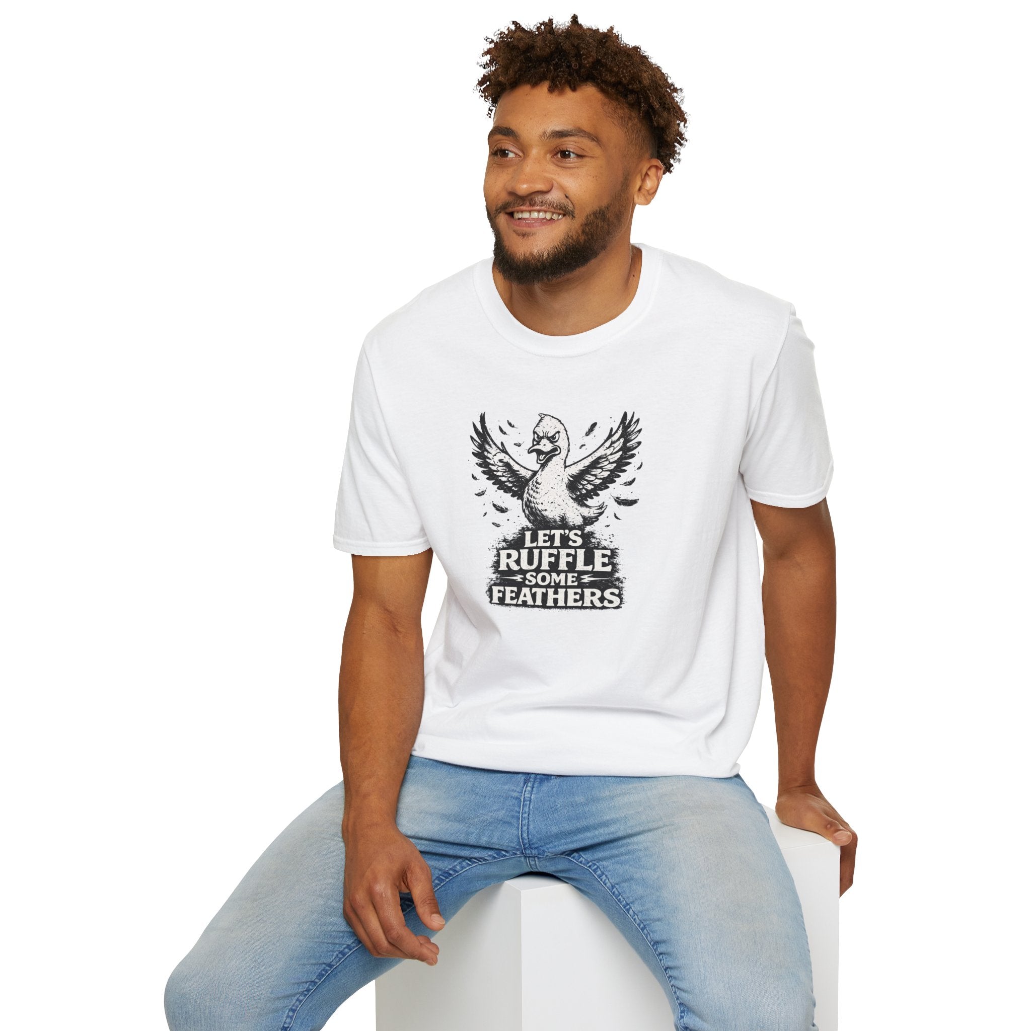 Unisex Softstyle T-Shirt, ruffle some feathers