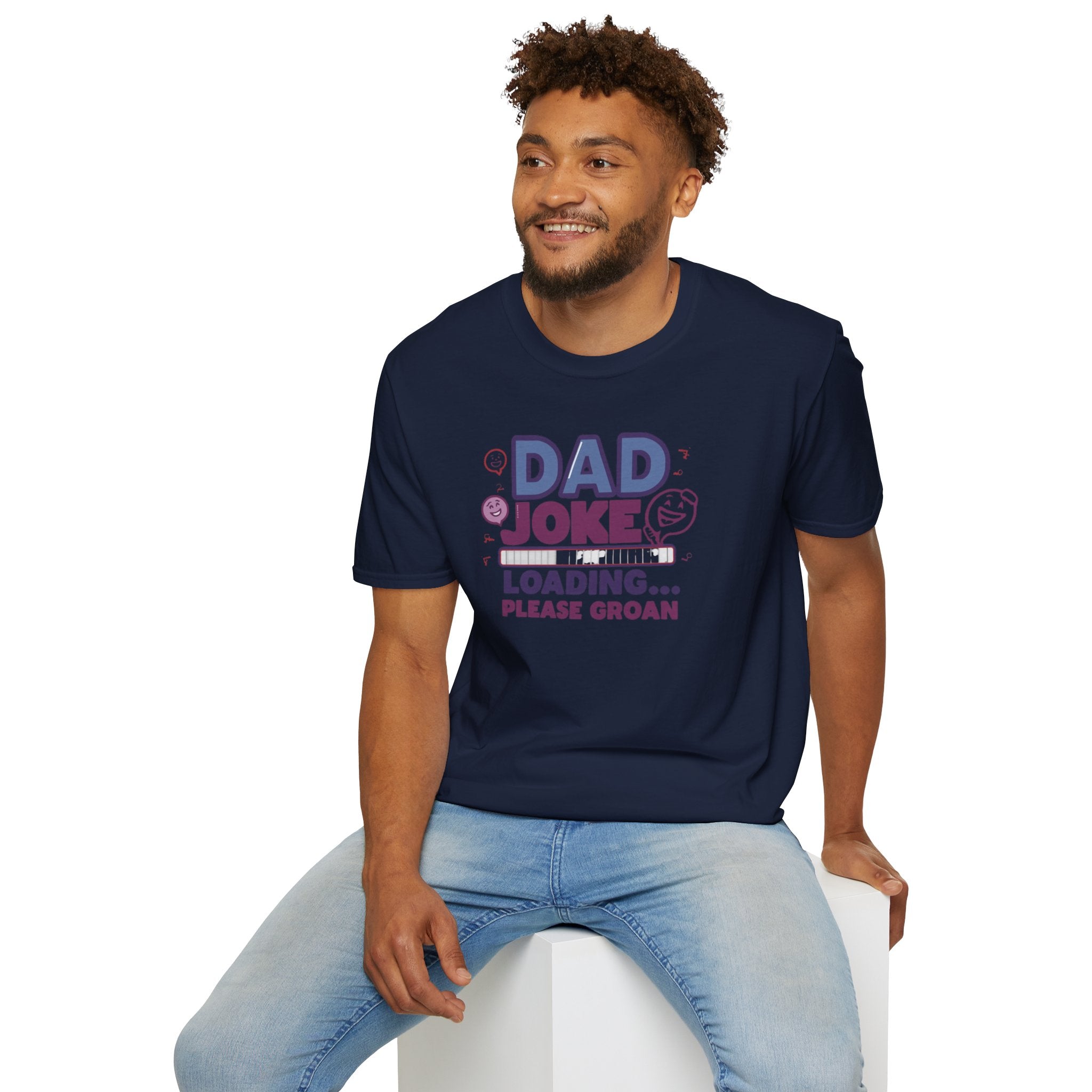 Unisex Softstyle T-Shirt,Dad Joke Loading Shirt, Funny Dad Joke Shirt, Father’s Day Humor Shirt
