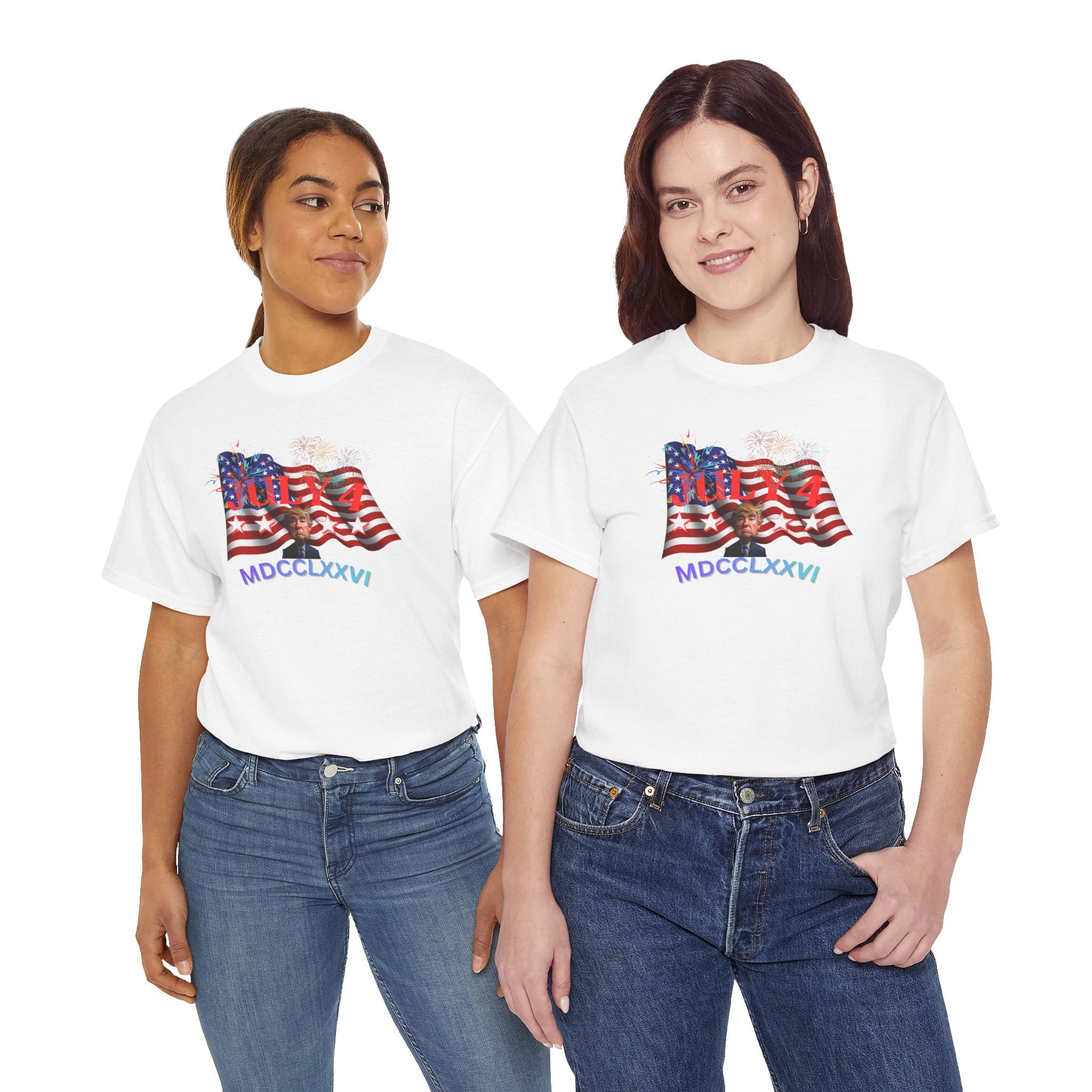 Unisex Heavy Cotton Tee, July 4 1776