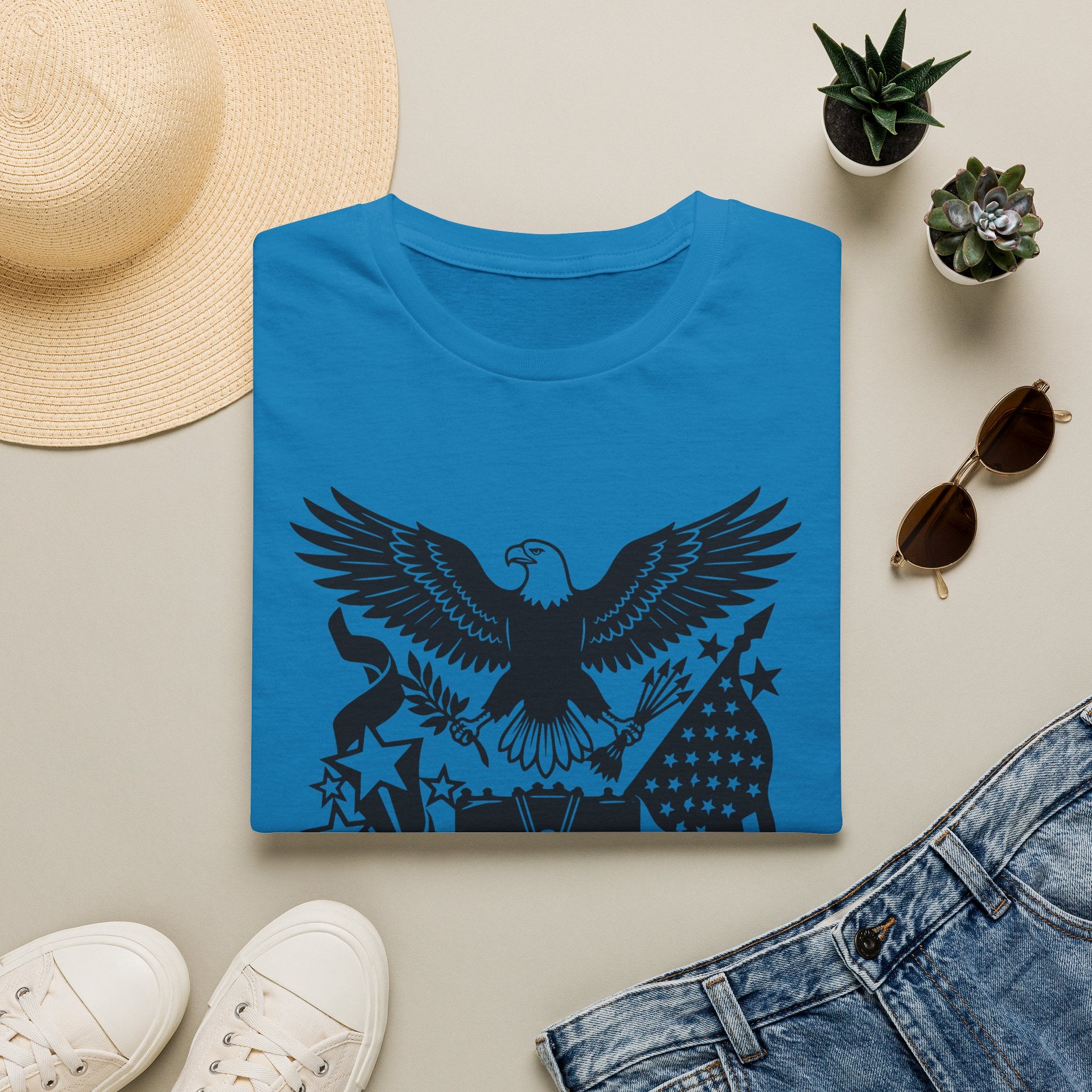 Unisex Softstyle T-Shirt,USA 250 One Nation Infinite Freedom Shirt, America 250th Anniversary Tee, Patriotic USA T-Shirt