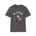 Unisex Softstyle T-Shirt, coffee made me do pun