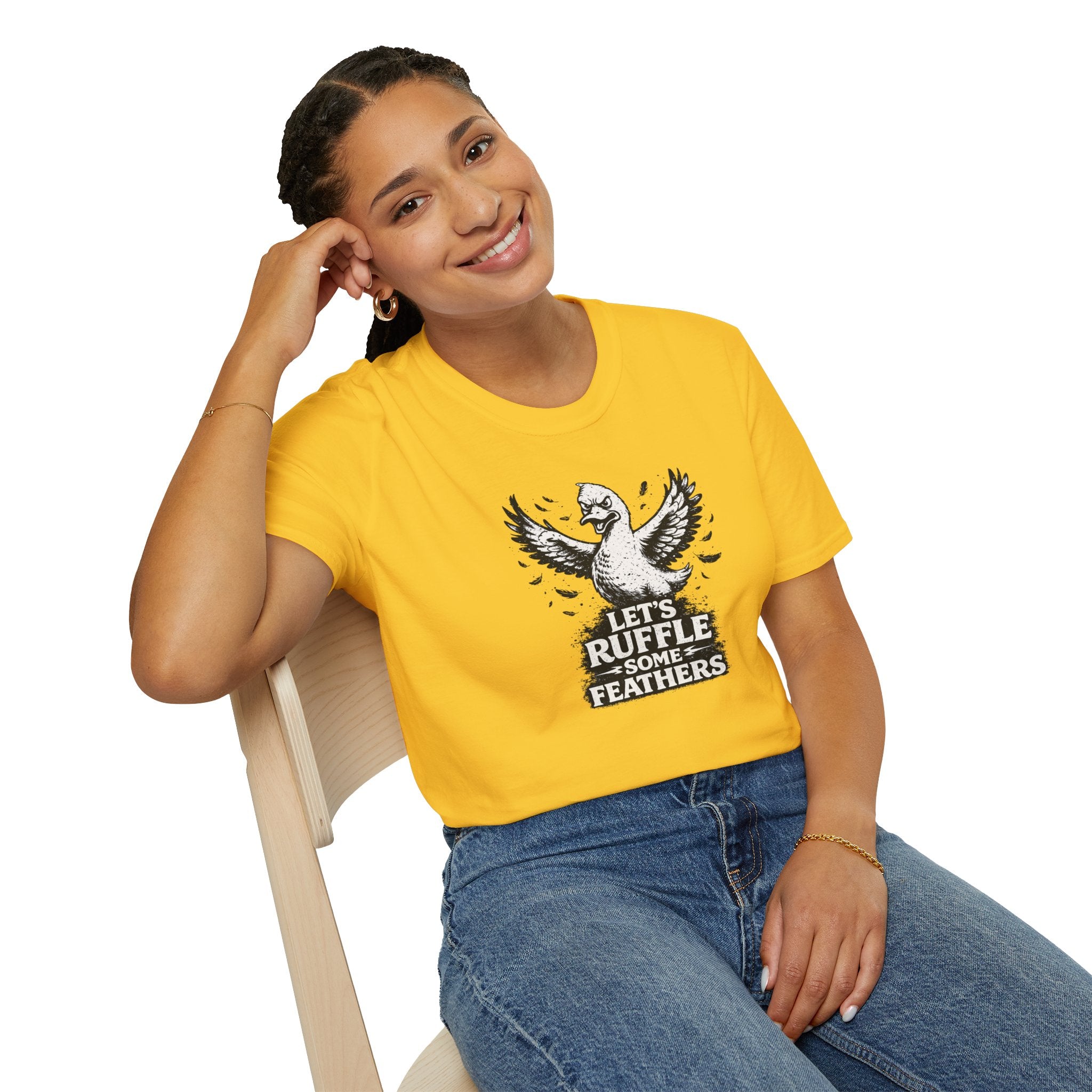 Unisex Softstyle T-Shirt, ruffle some feathers