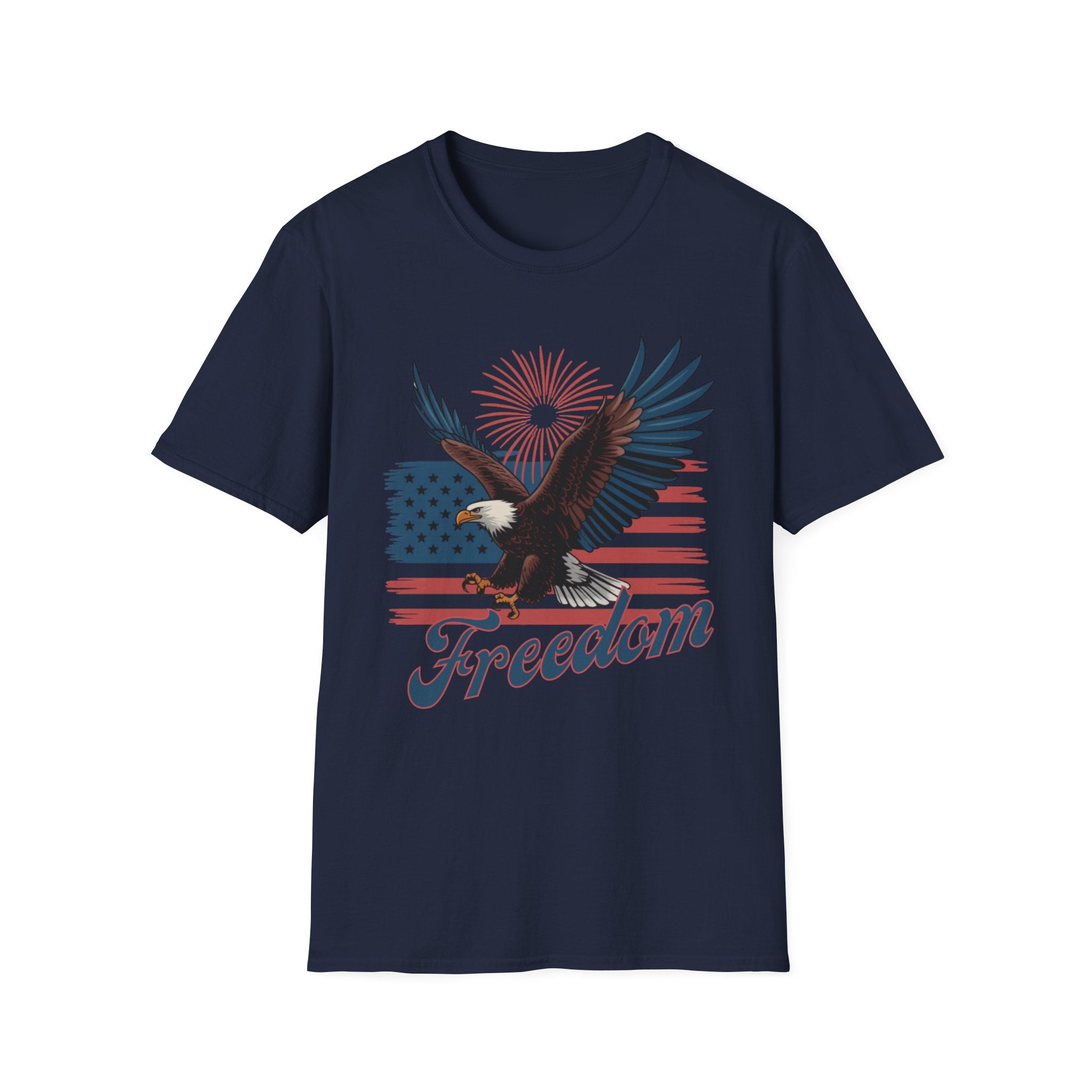 Unisex Softstyle T-Shirt, Stars Stripes & 250 Years Shirt, America 250th Birthday Tee, Patriotic USA 1776-2026 T-Shirt, Fourth of July Shirt