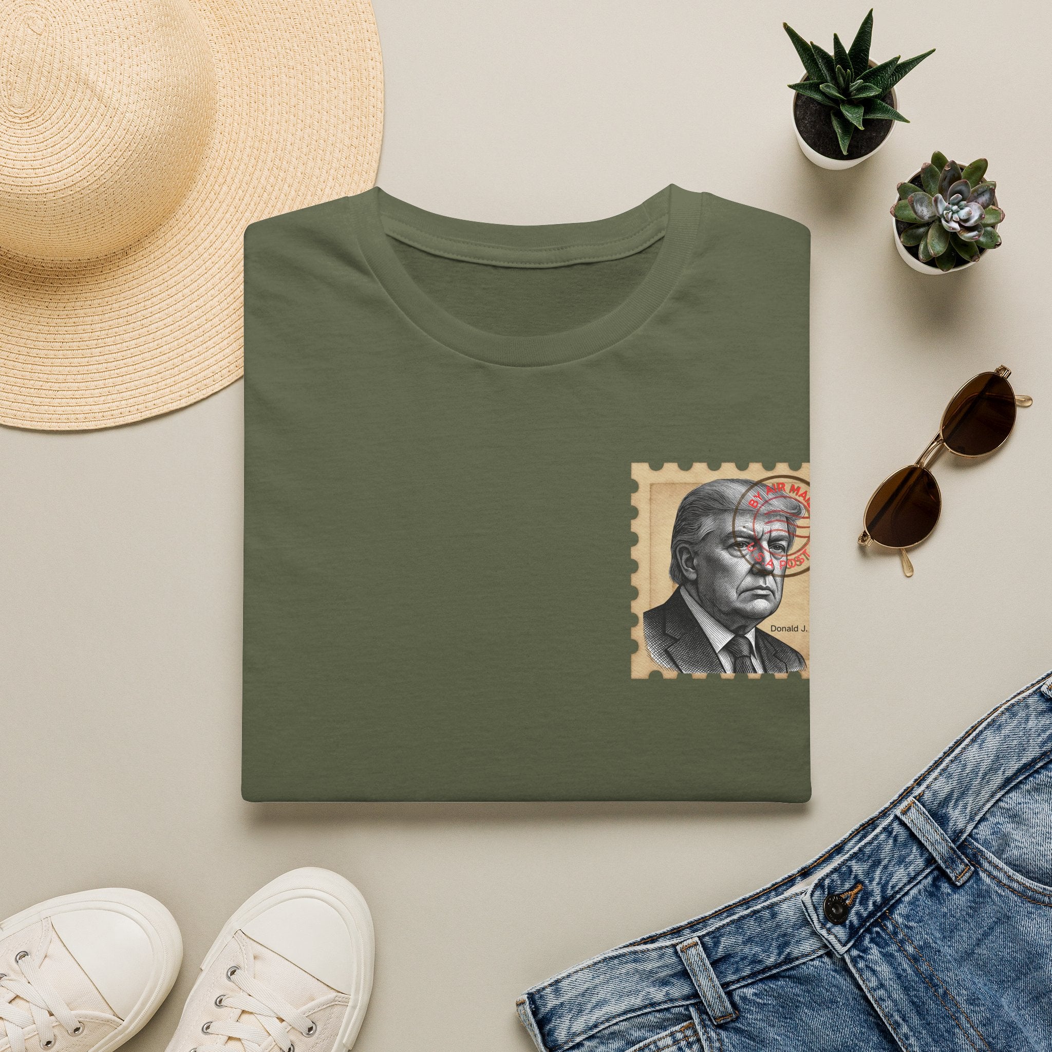 Unisex Softstyle T-Shirt, Trump Stamp T-shirt