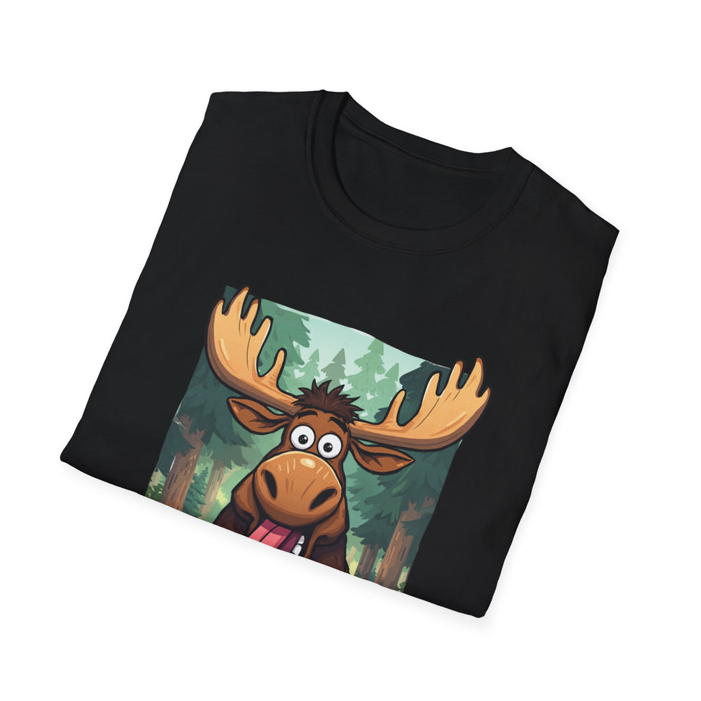 Unisex Softstyle T-Shirt, Silly moose