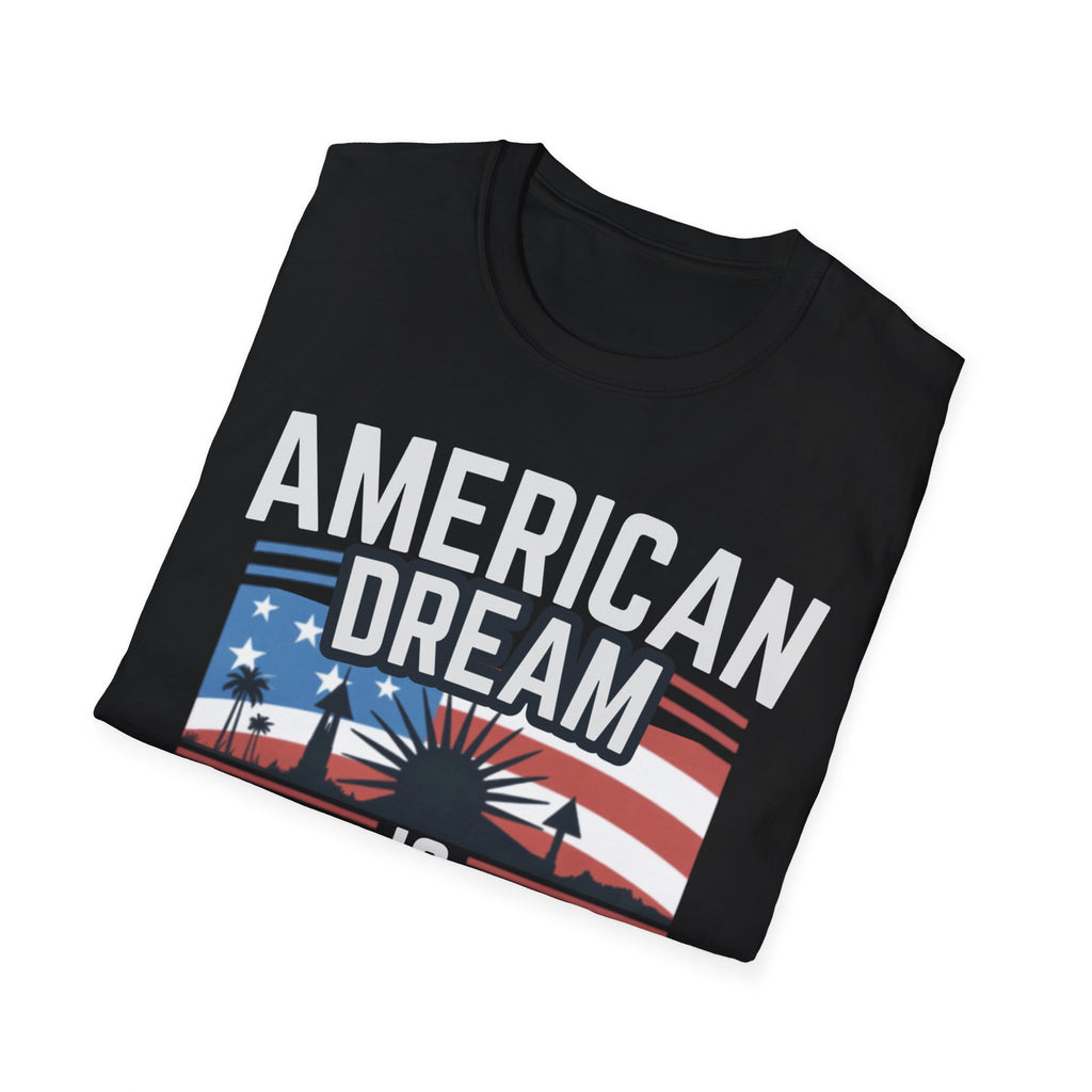 Unisex Softstyle T-Shirt, American Dream and Freedom