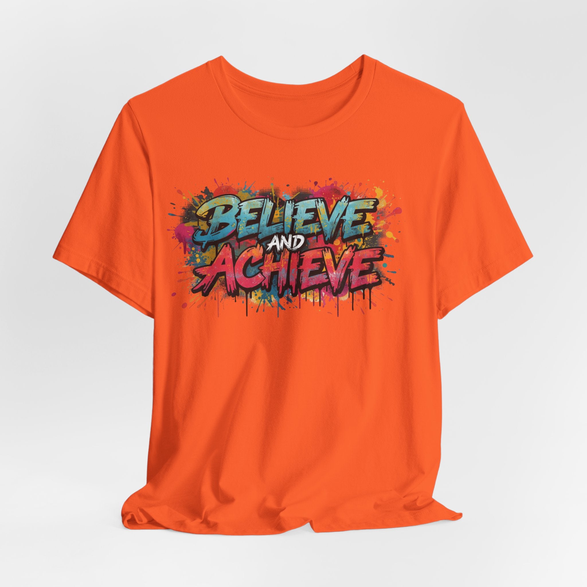Unisex Jersey Short Sleeve Tee Believe and Achieve